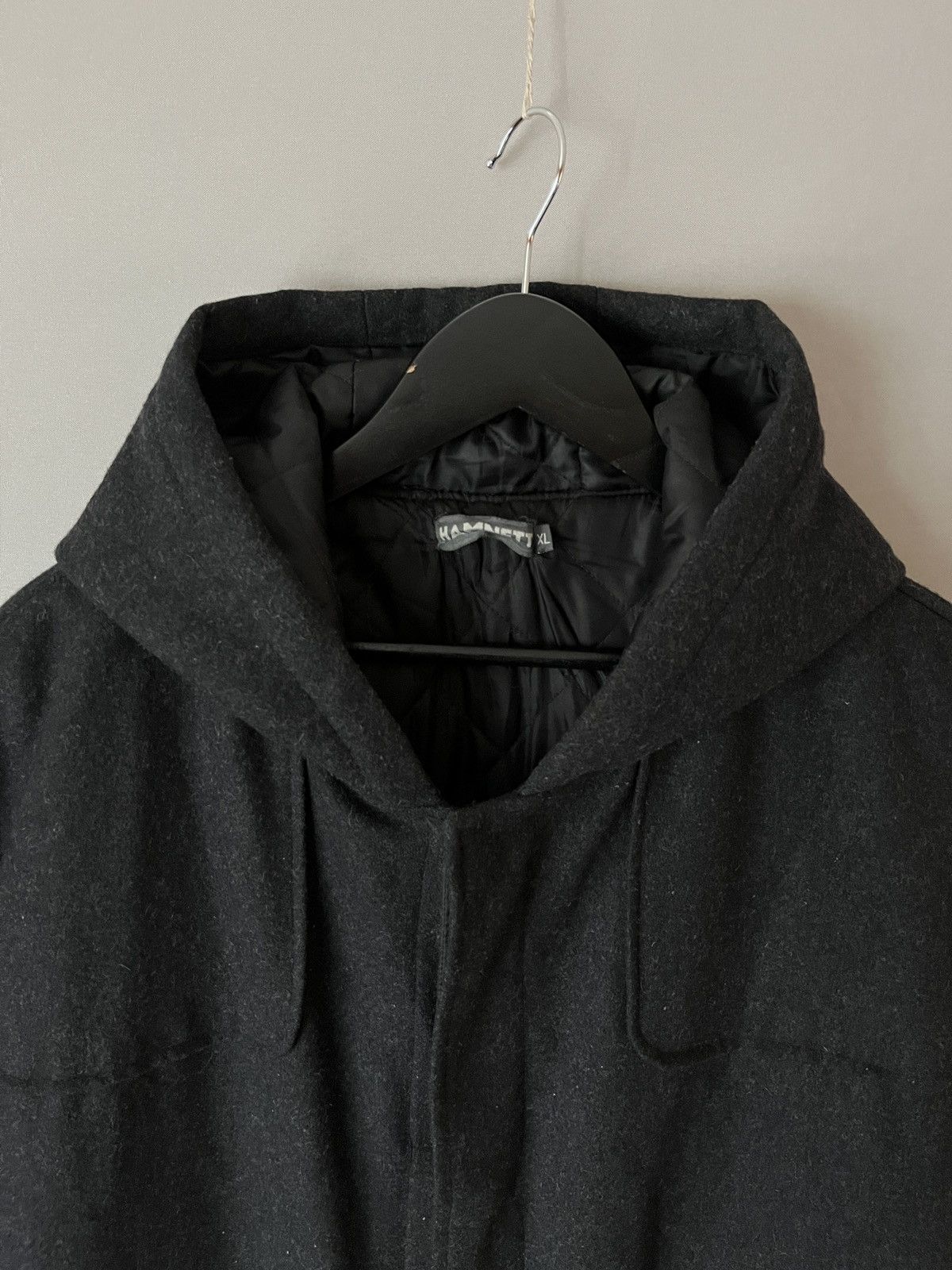 Katharine Hamnett London Katharine Hamnett Heavy Wool Gray Overcoat Duffle Coat Size US XL / EU 56 / 4 - 5 Thumbnail