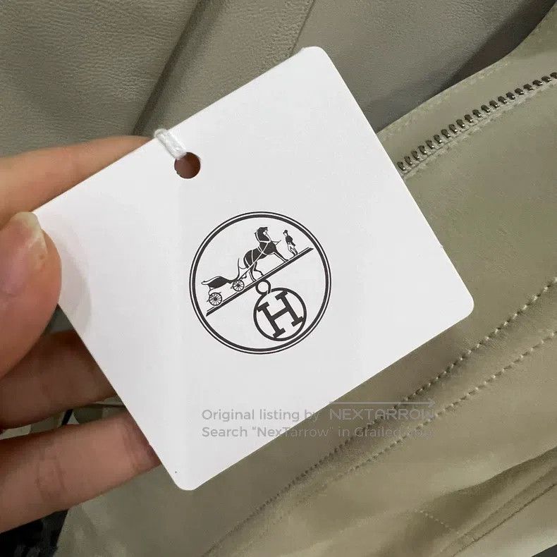 Hermes Hermes Showpiece beige leather coat Size XXS / US 00 / IT 34 - 5 Thumbnail