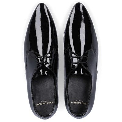 Saint Laurent Paris o1bcso1str1124 Jonas Laced Derbies in Black Size US 11 / IT 41 - 4 Thumbnail
