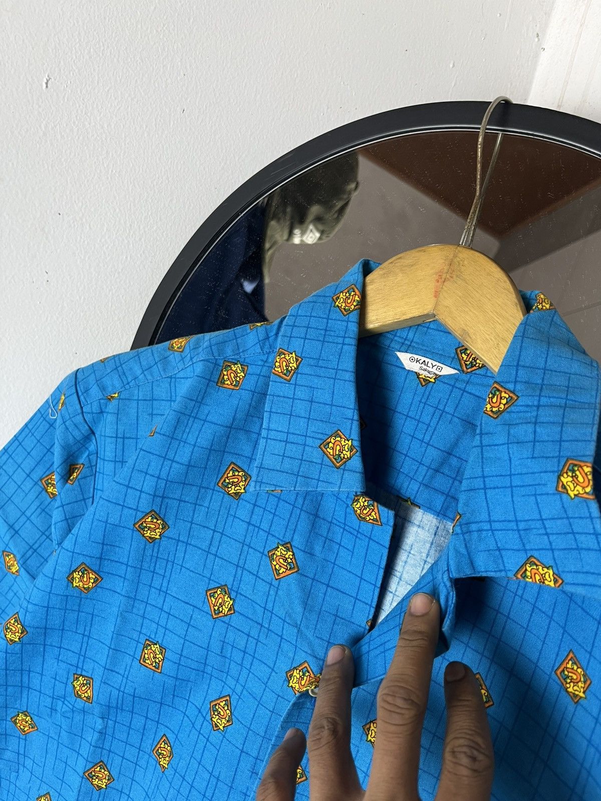 Japanese Brand kally sakigawa designer open collar baroque /versace/prada Size US M / EU 48-50 / 2 - 5 Thumbnail