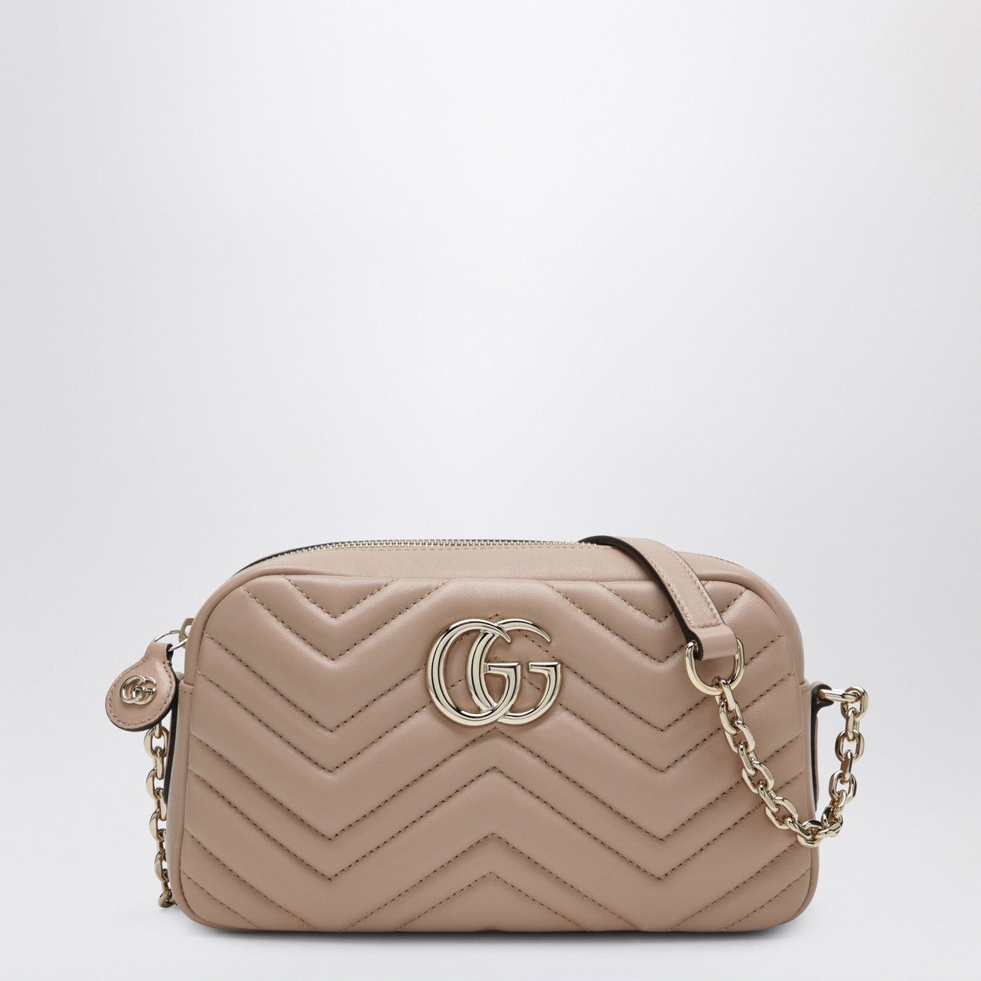 Gucci Gucci Gg Marmont Small Camera Bag In Blush Beige Size ONE SIZE - 1 Thumbnail