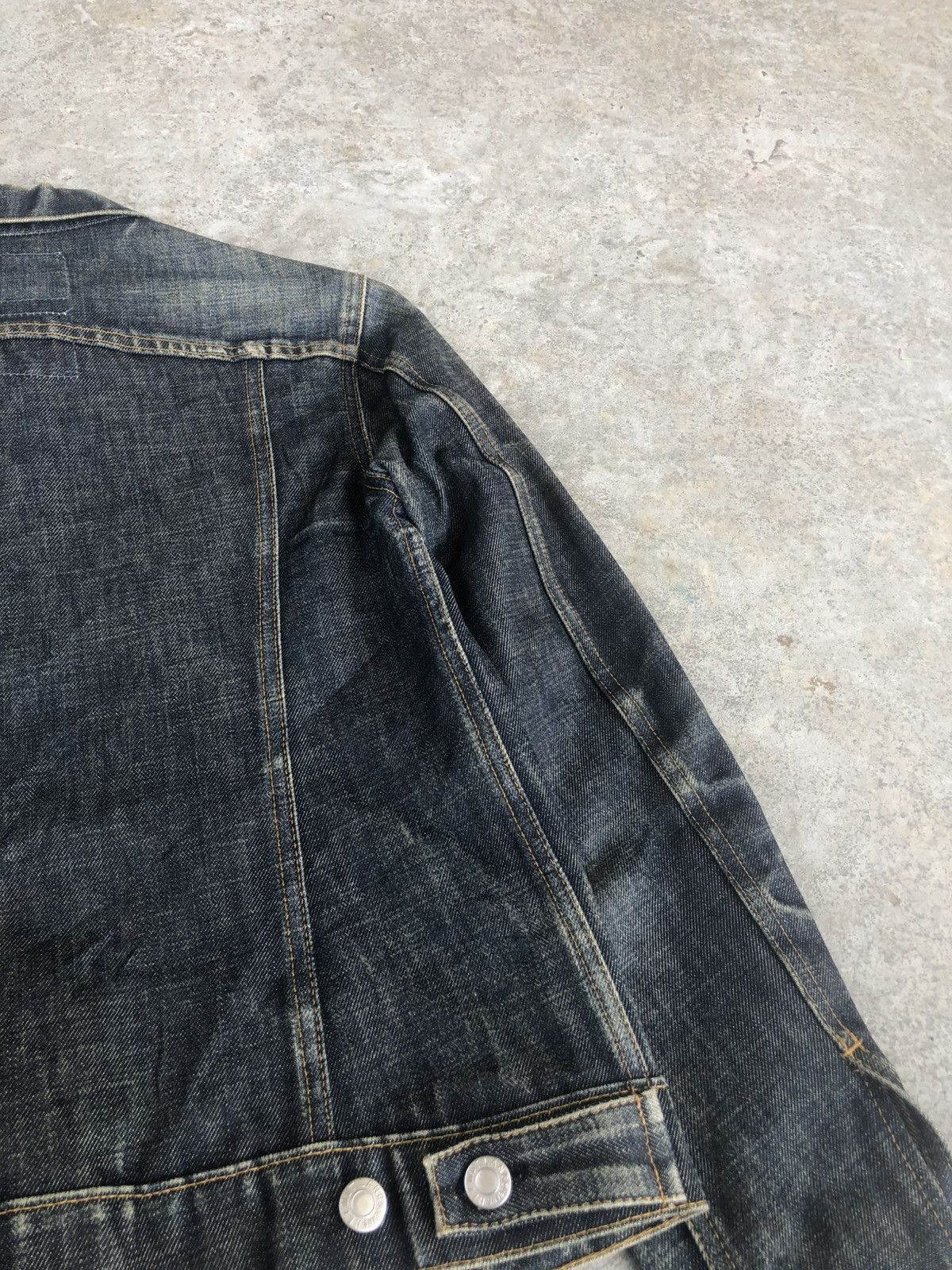 Lil Yachty Helmut Lang Denim Jacket Distressed Size US XS / EU 42 / 0 - 15 Thumbnail