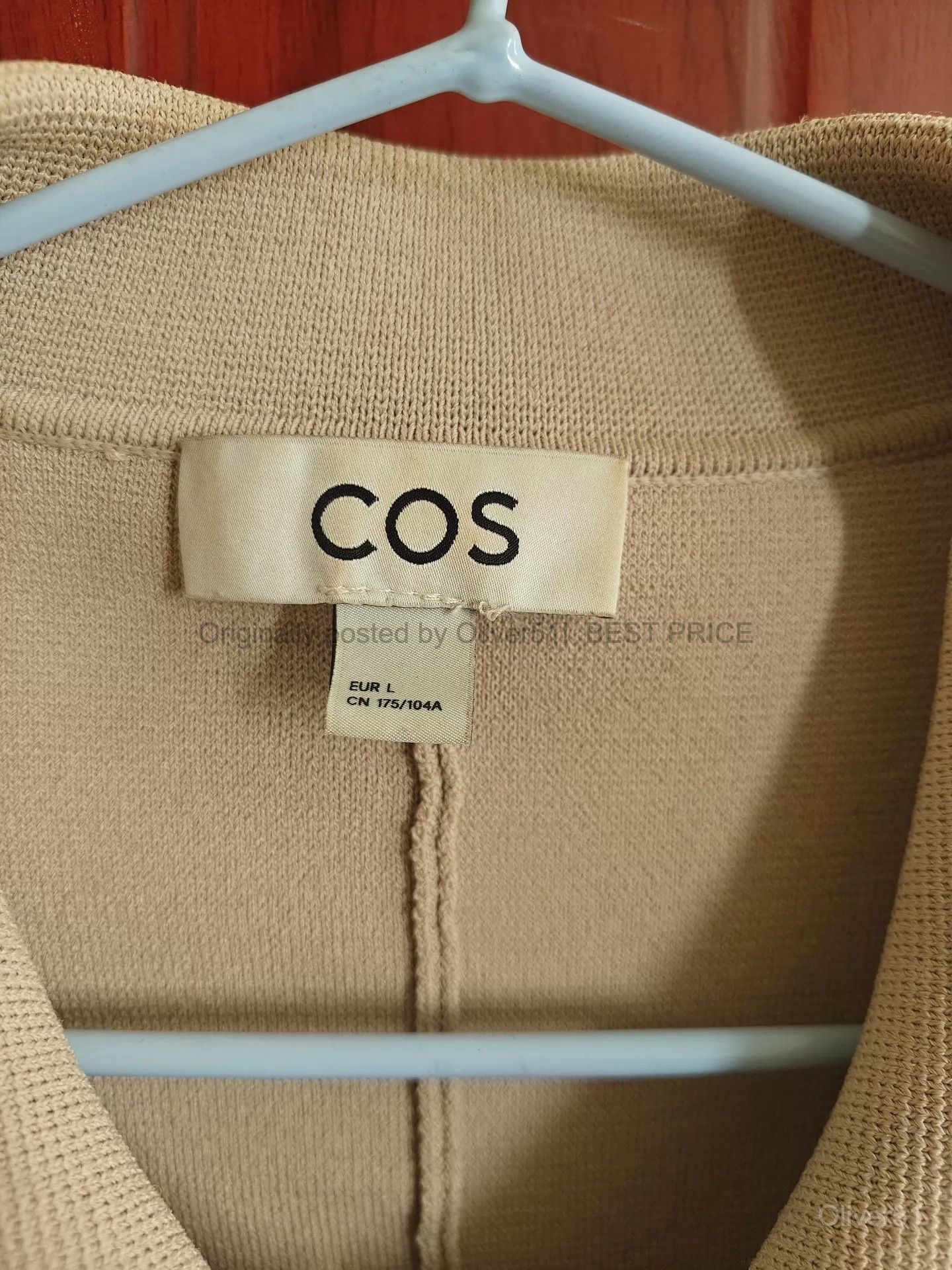 Cos Batwing Sleeve Cropped Jacket Kkkk76/2609 in Beige, Women's — image 3 of 4