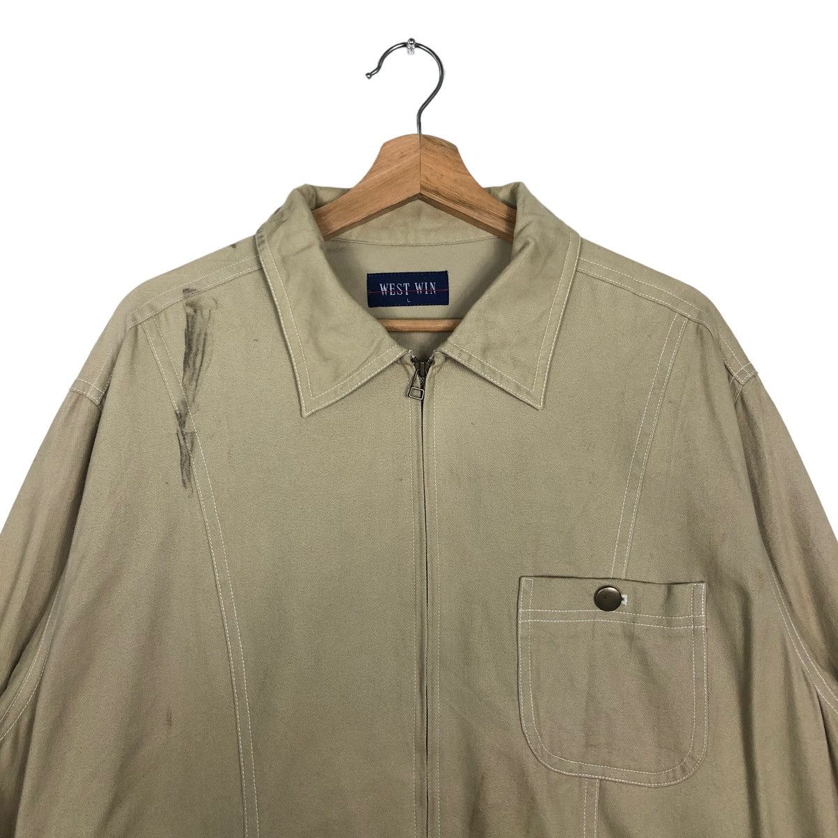 Japanese Brand 🔥Issey Miyake Style Design West Win Chore Jacket Workers Size US L / EU 52-54 / 3 - 3 Thumbnail