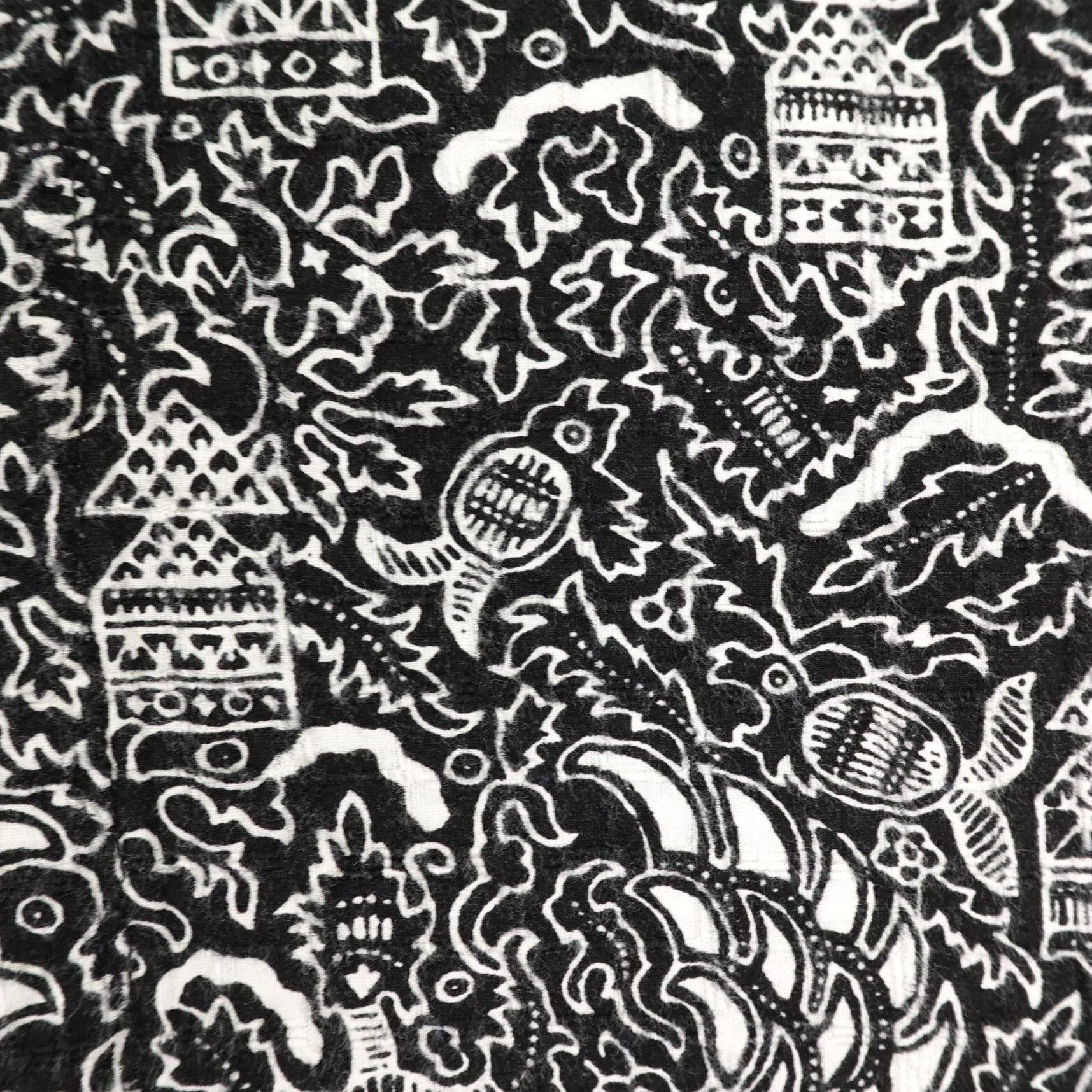 Wallace & Barnes VINTAGE Wallace & Barnes Shirt Men’s Medium Black White Geometric Button-Up Short Sleeve Casual 90s Theme Mens Size US M / EU 48-50 / 2 - 5 Thumbnail
