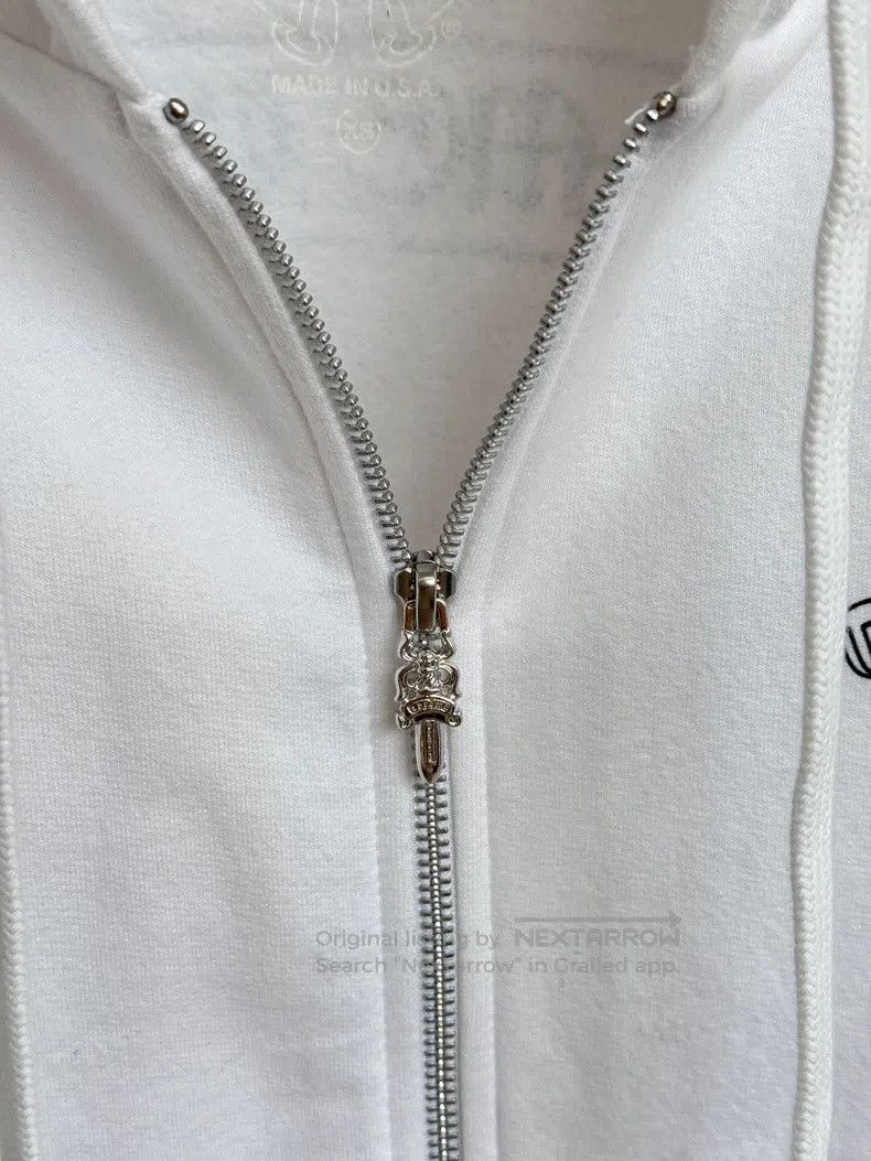 Chrome Hearts CHROME HEARTS Size XS White Sanskrit hooded sweater zipper Size US XS / EU 42 / 0 - 3 Thumbnail
