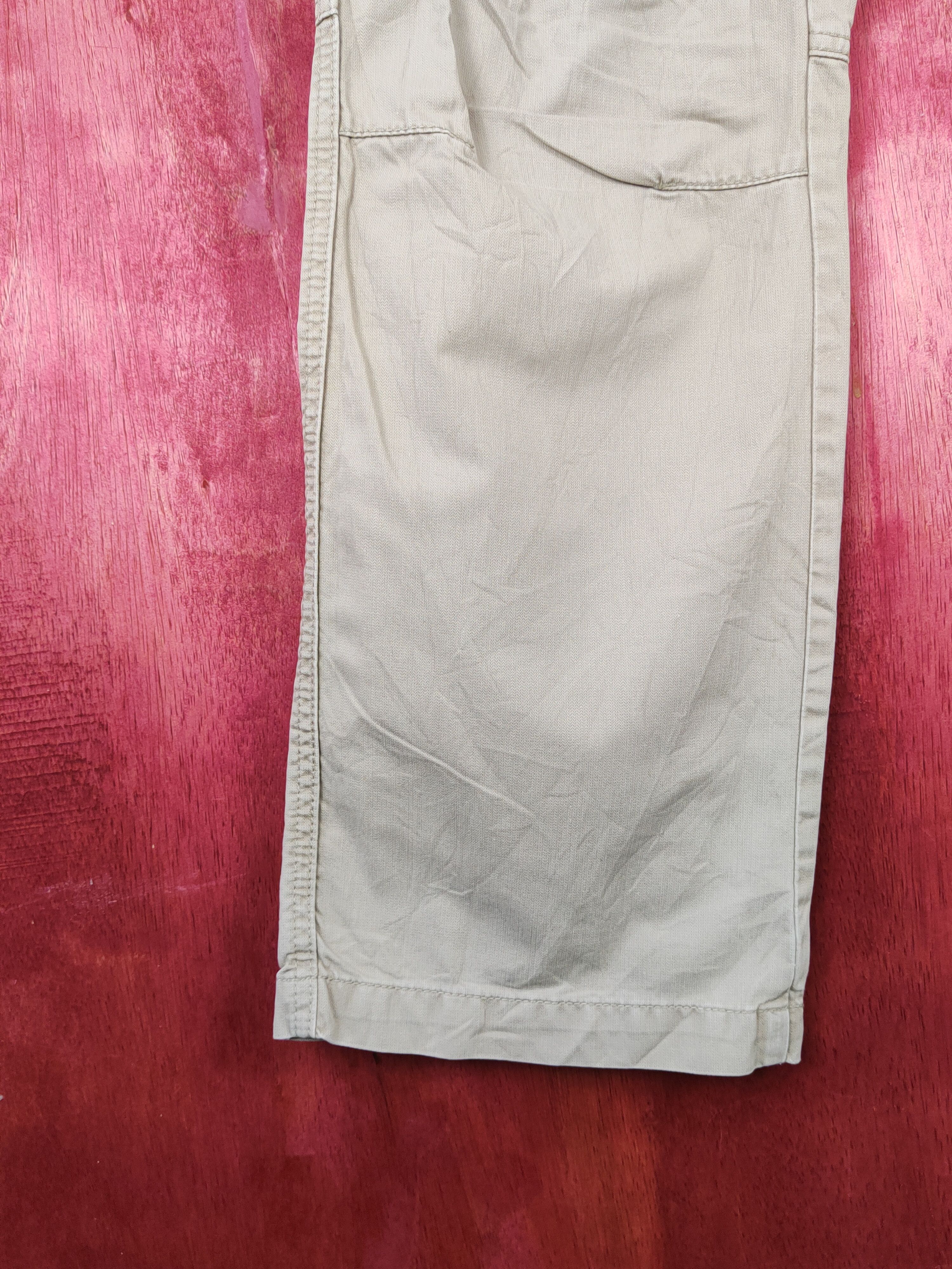 Japanese Brand Uniqlo Beige Multipocket Tactical Cargo Pants #S1341 Size US 31 - 4 Thumbnail