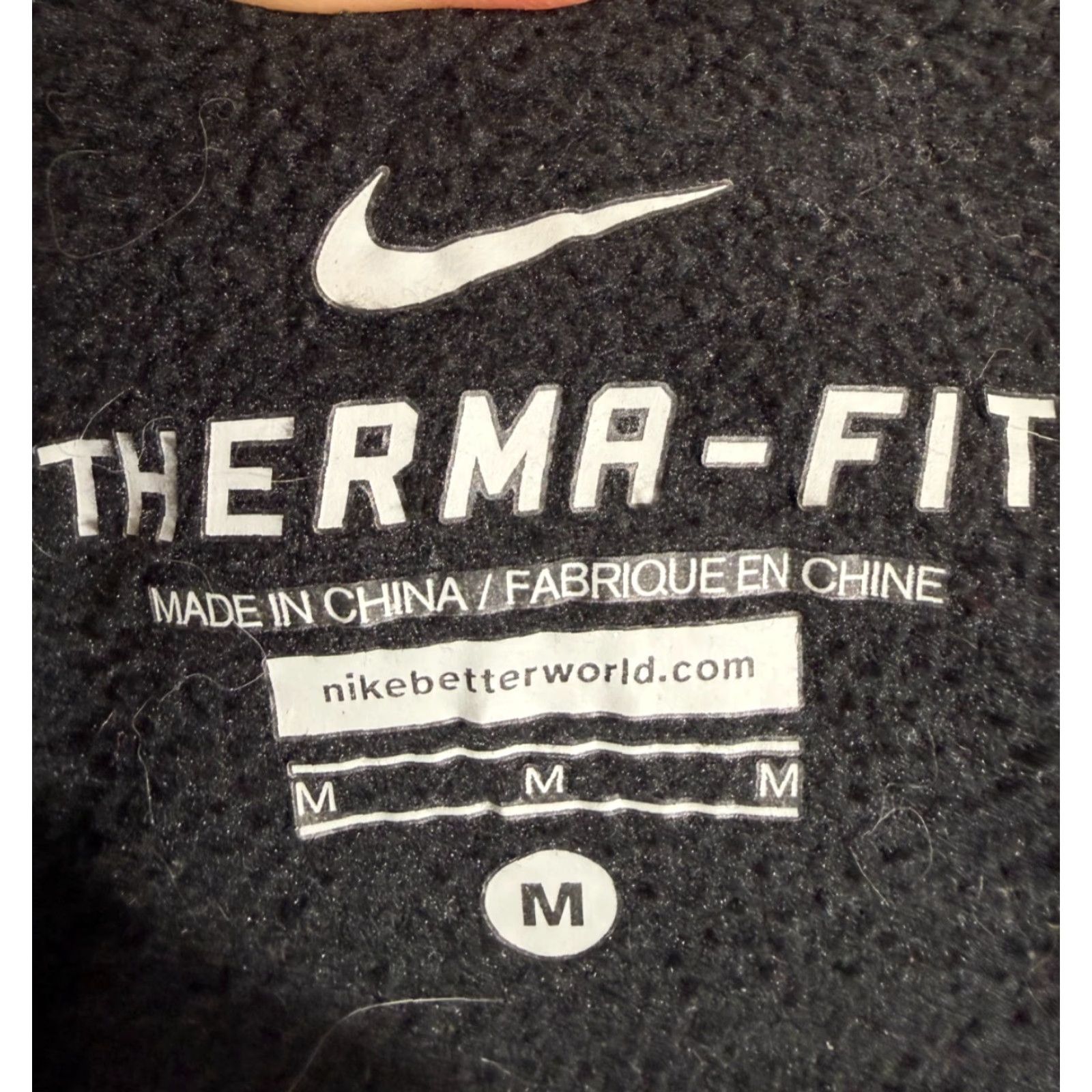 Nike Nike Therma-Fit Hooded Jacket Womens M Black Full-Zip Fleece Water Repellent Size M / US 6-8 / IT 42-44 - 7 Thumbnail