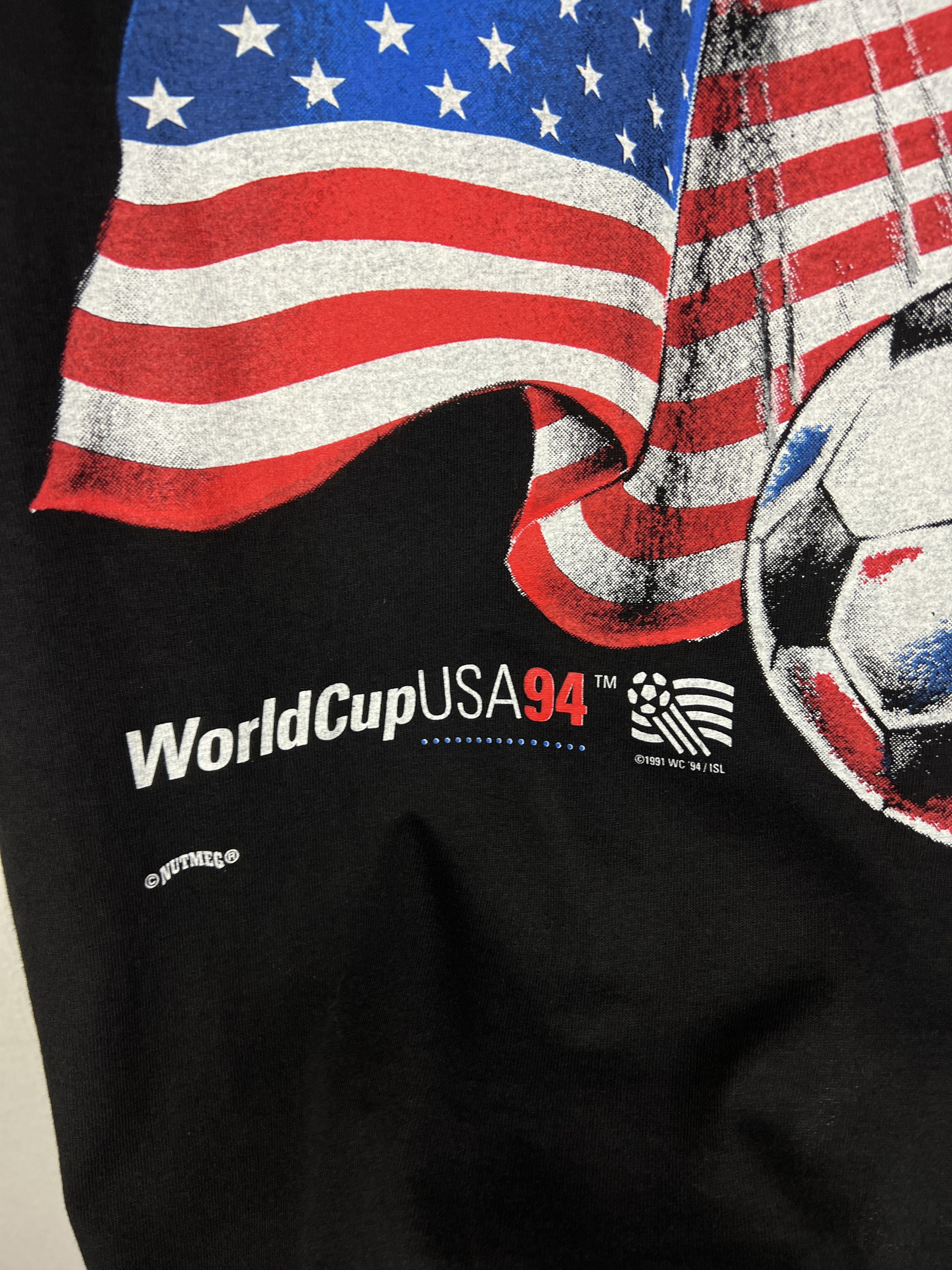 Vintage USA Football World Cup Shirt Soccer Over Print Jersey Size US M / EU 48-50 / 2 - 4 Thumbnail