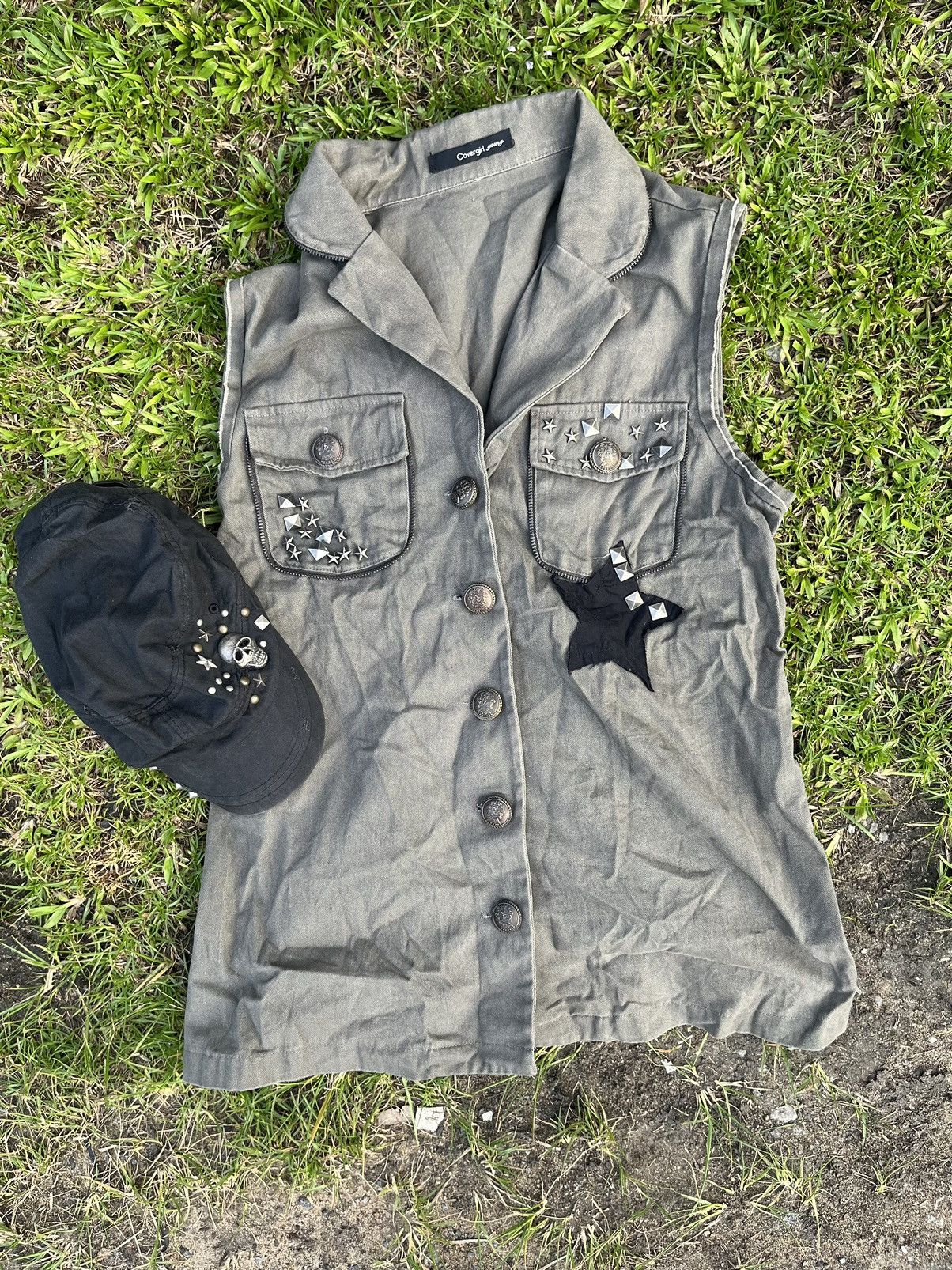 Japanese Brand Vest Studded Lgb Punk Gothic Style Bundling Hat Skull Size US L / EU 52-54 / 3 - 1 Thumbnail