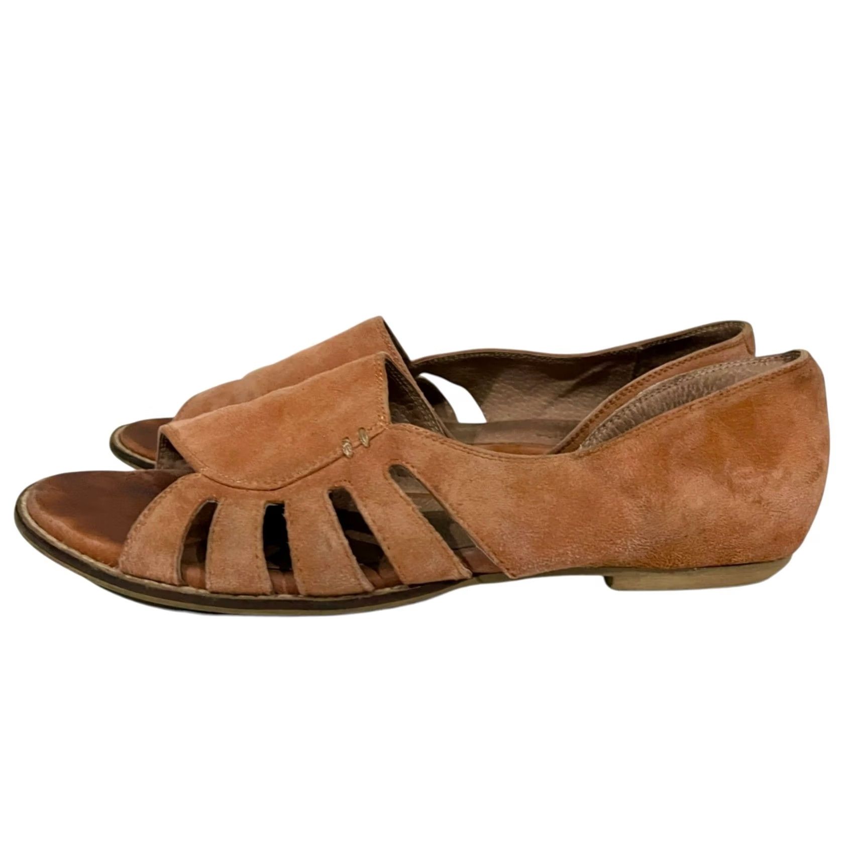 Seychelles Seychelles Radiant Flats Suede Sandals Slip On Women’s Sz 7 Pink Terracotta/Coral Sandals Flats Size US 7 / IT 37 - 6 Thumbnail