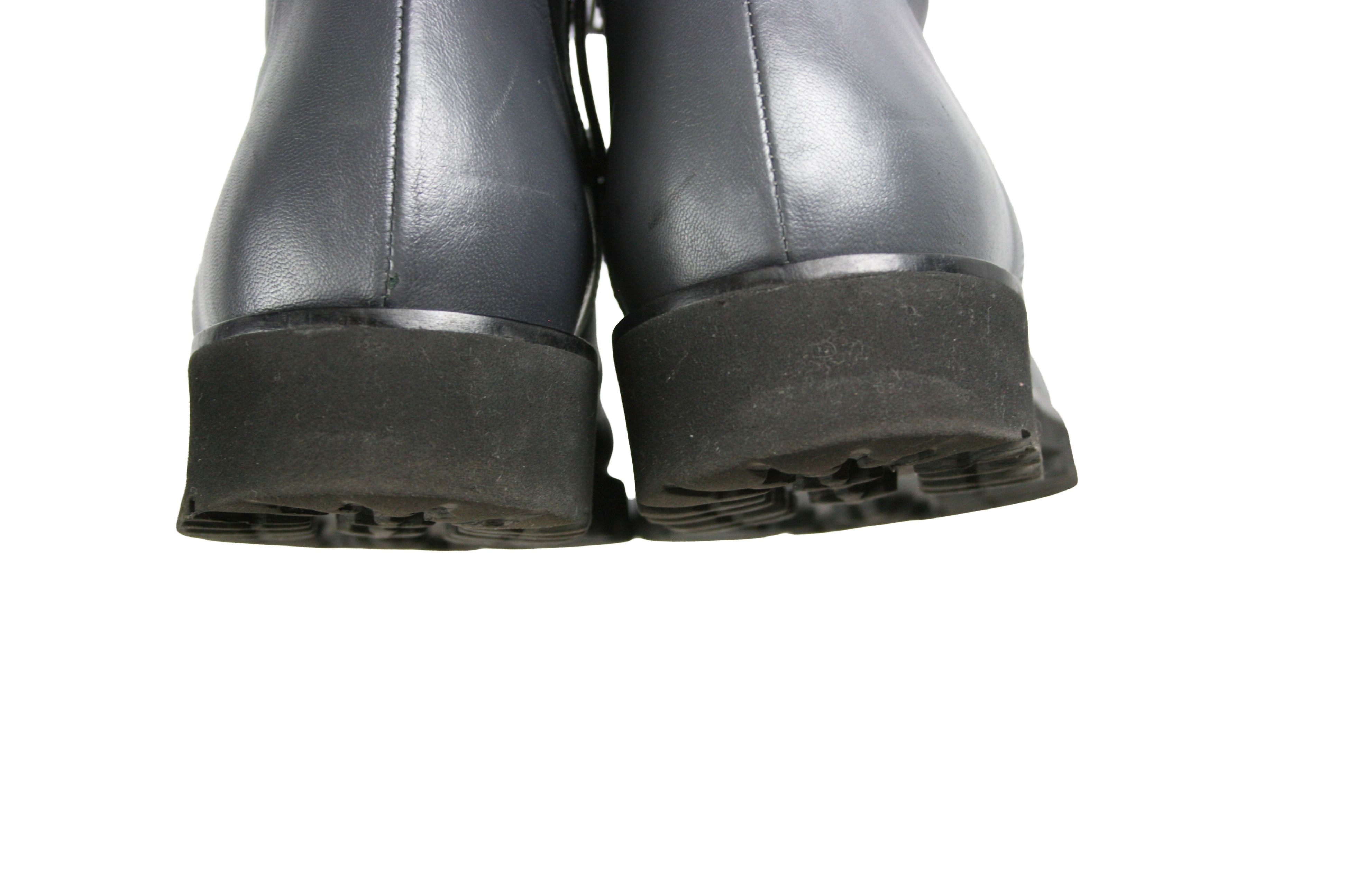 Fabiana Filippi Extra Light Leather Zip Ankle Combat Boots Size US 8 / IT 38 - 12 Thumbnail