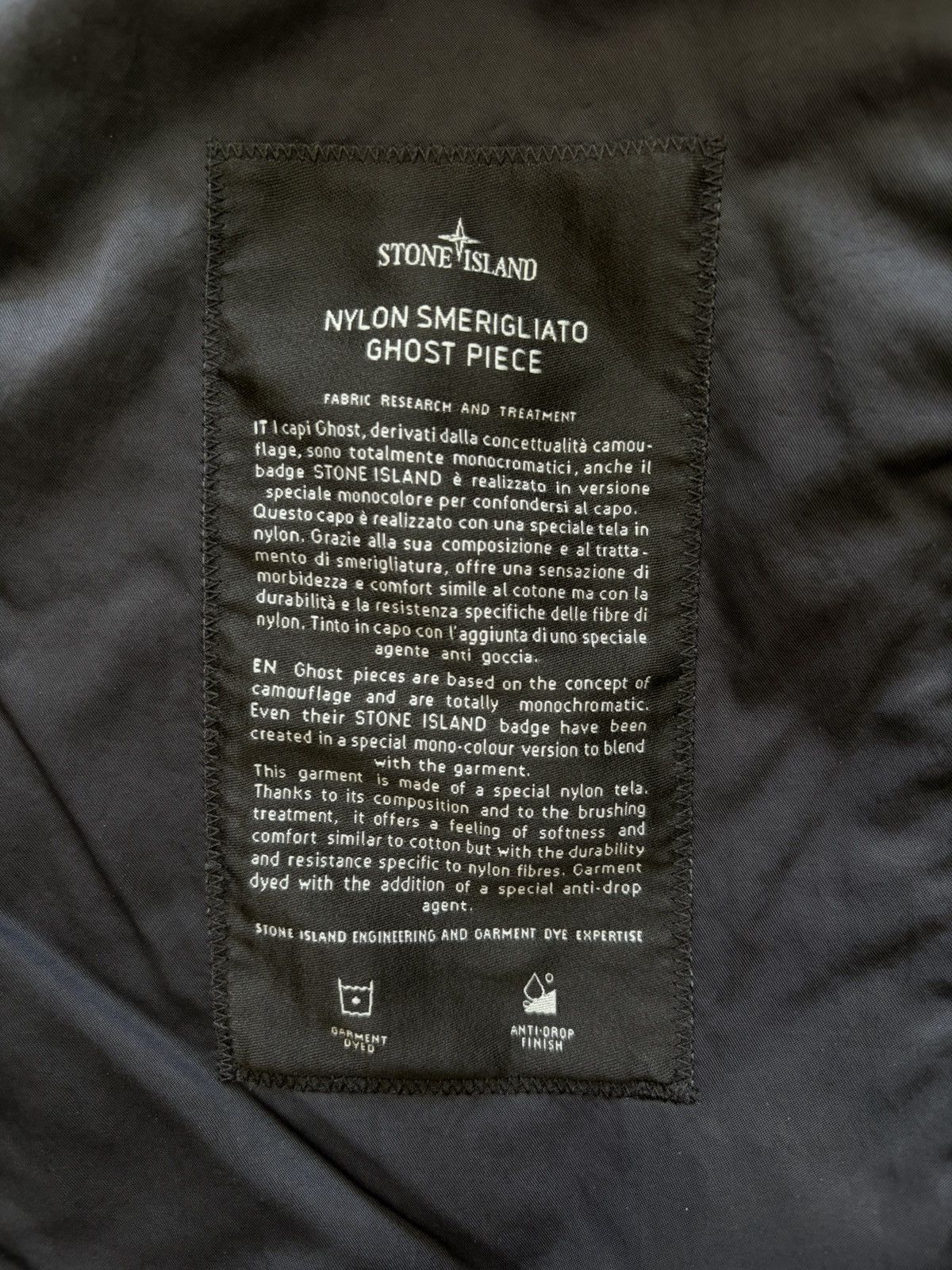 Stone Island Stone Island Black Nylon Smerigliato Jacket - Large Size US L / EU 52-54 / 3 - 8 Thumbnail