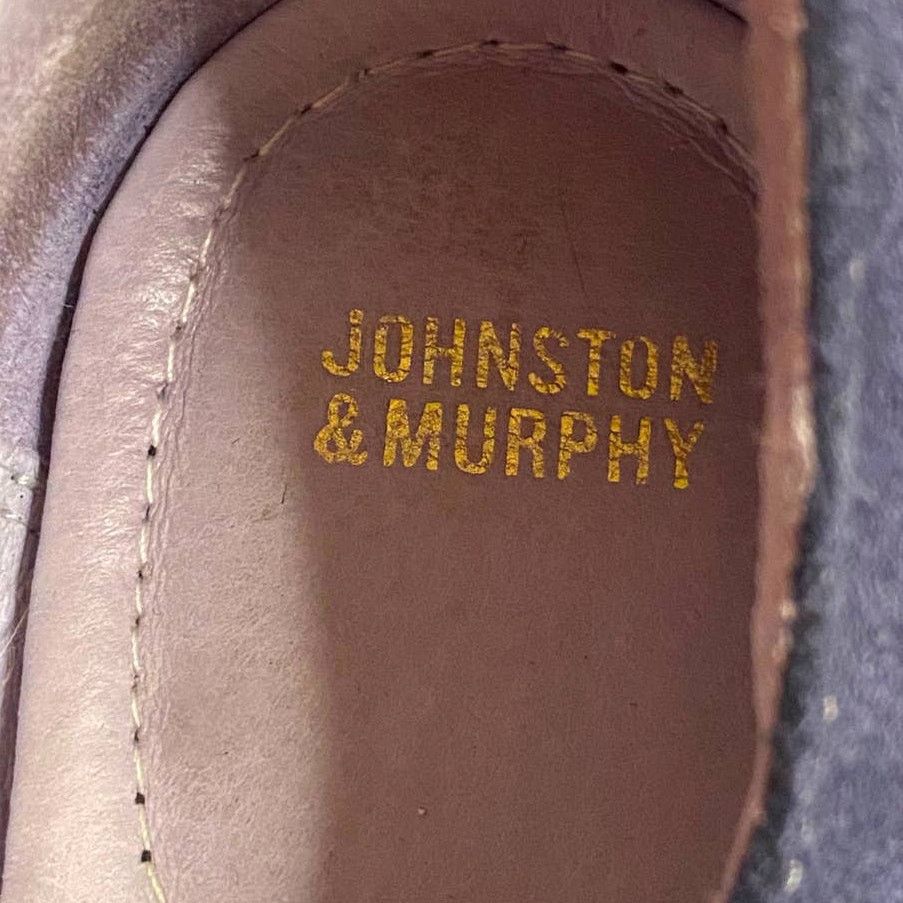 Johnston & Murphy Johnston & Murphy Blue Suede Oxford Lace Up Shoes Size 7.5 Size US 7.5 / IT 37.5 - 3 Thumbnail