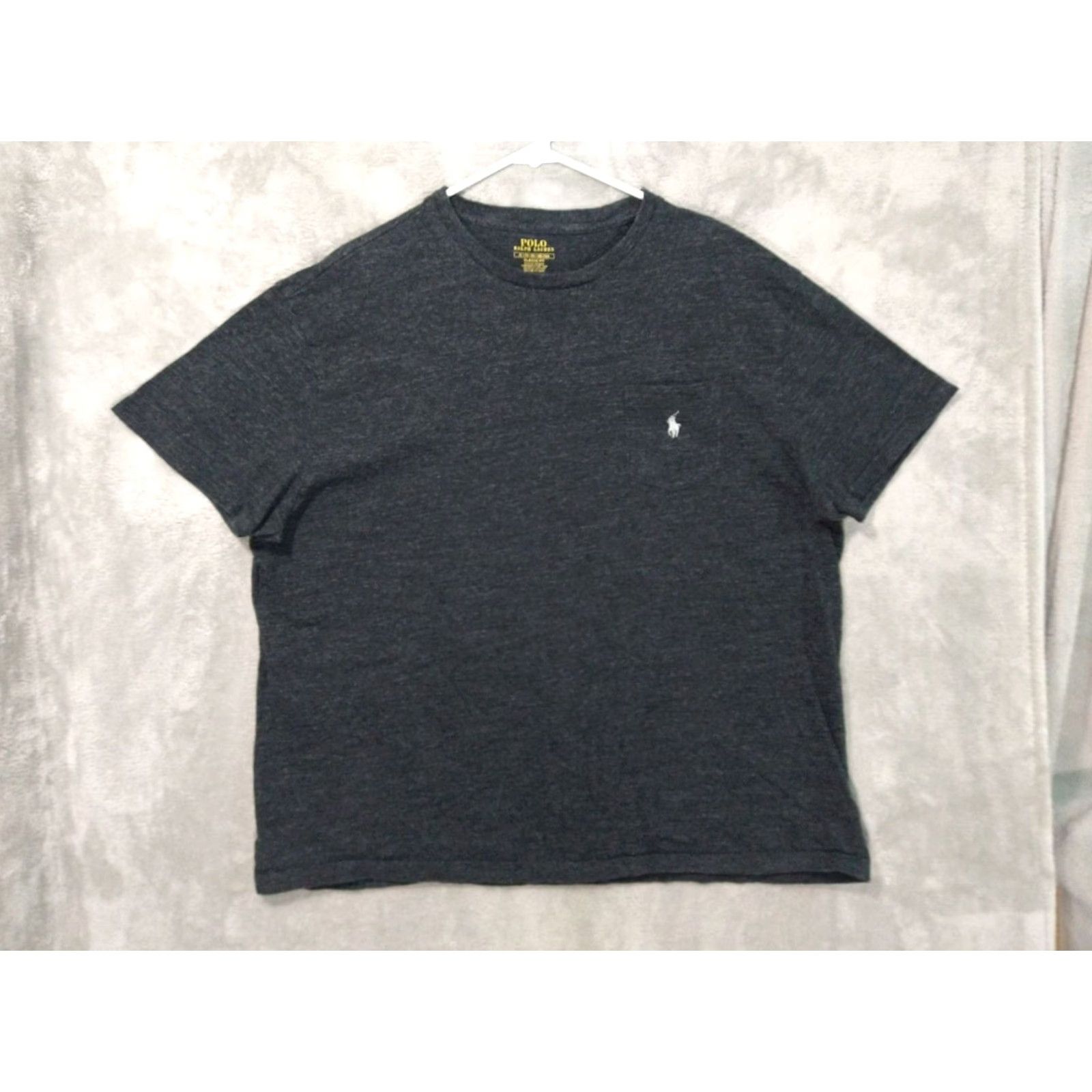 Polo Ralph Lauren Polo Ralph Lauren Shirt Mens XL Gray Classic Fit Short Sleeve Crew Neck Cotton Size US XL / EU 56 / 4 - 2 Thumbnail