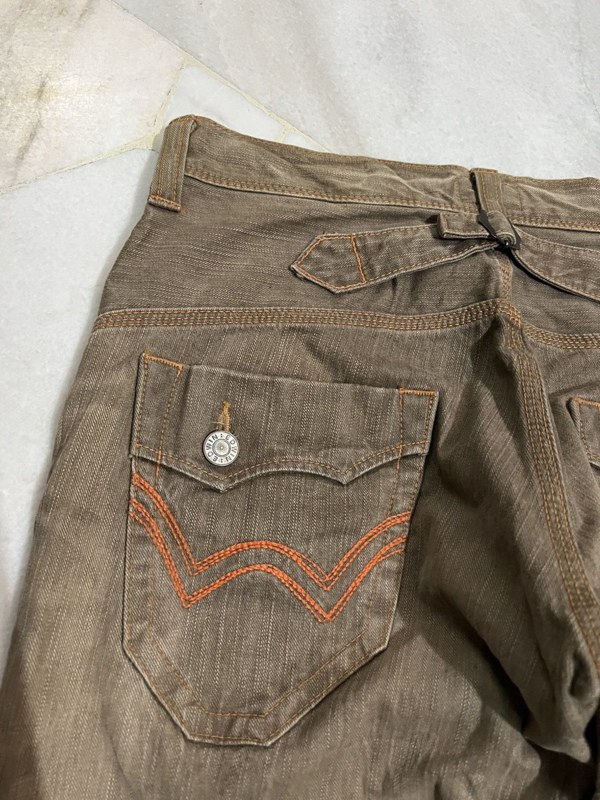 Edwin FLARE 90s EDWIN EXCLUSIVE VINTAGE XV CLAW JEAN Size US 33 - 13 Thumbnail