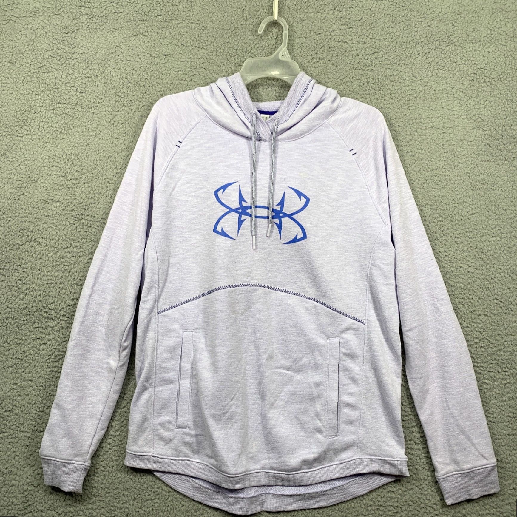 Under Armour Under Armour Women’s L Hooded Pullover Lightweight Sweatshirt Kangaroo Pocket Green Logo Size L / US 10 / IT 46 - 7 Thumbnail