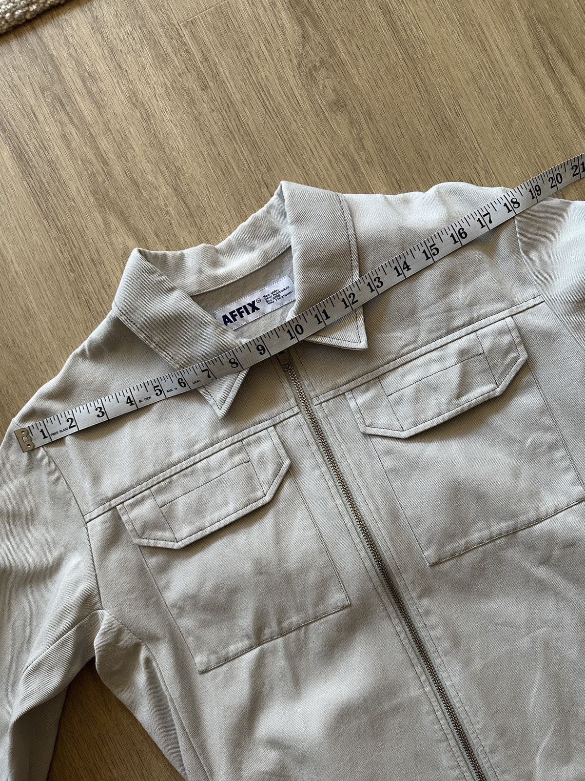AFFXWRKS FINAL DROP: Affix Light Gray Two Way Zip Service Jacket Size US M / EU 48-50 / 2 - 4 Thumbnail