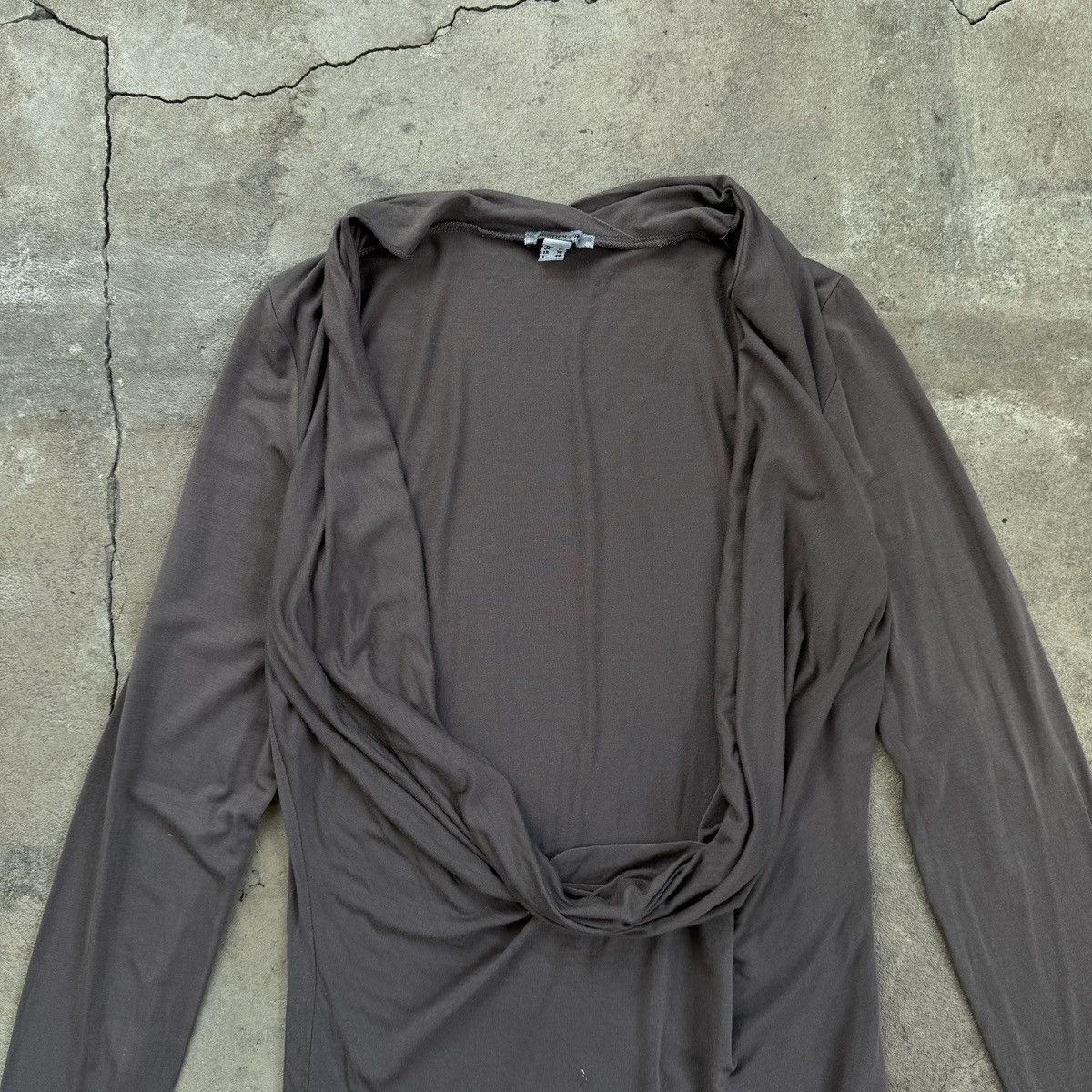 Vintage Bandolera Modal Open Neck Long Sleeve Size M / US 6-8 / IT 42-44 - 2 Thumbnail