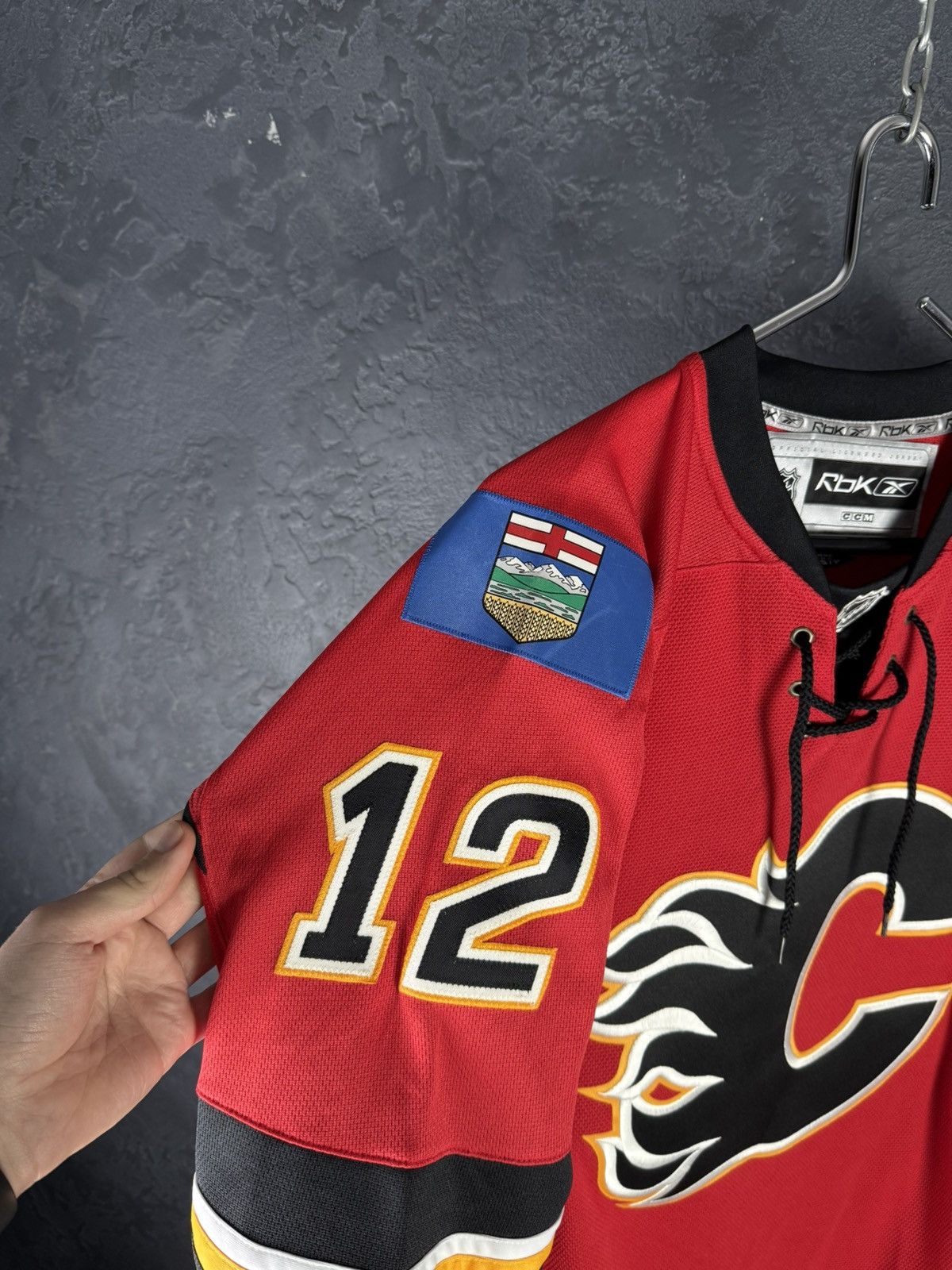 Reebok Vintage Rebook NHL Calgary Flames #12 Jarome Iginla Jersey Size US S / EU 44-46 / 1 - 15 Thumbnail