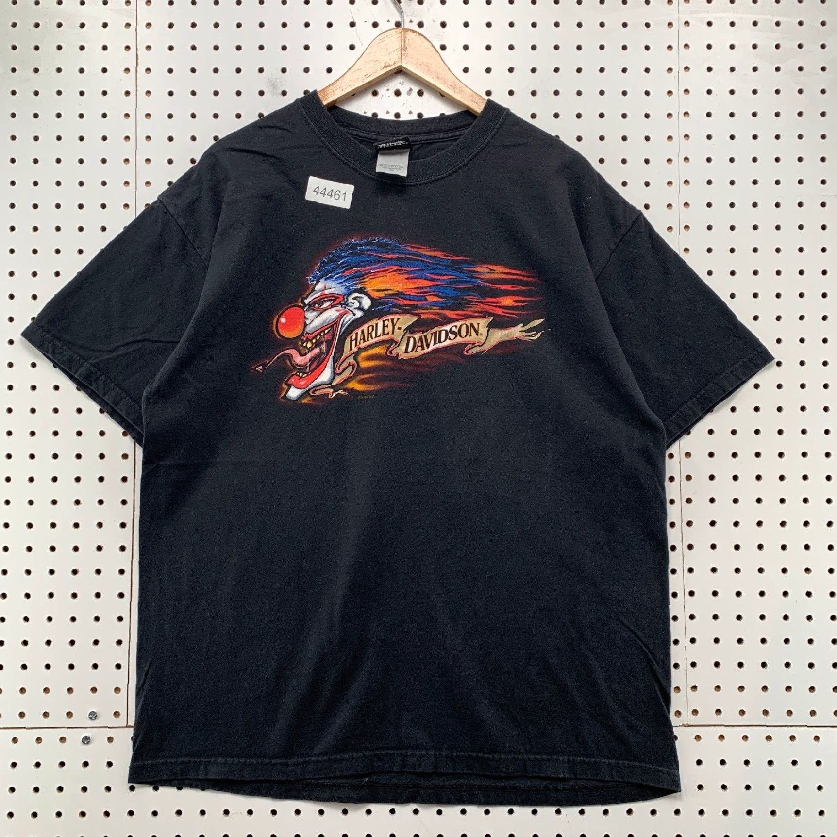 Harley Davidson Vintage Harley-Davidson Clown Horny Toad T Shirt Men XL Black Temple Texas Flame Size US XL / EU 56 / 4 - 2 Thumbnail