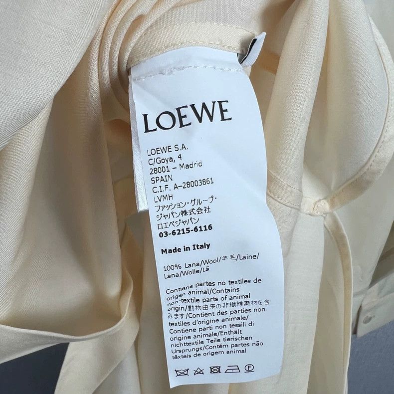 Loewe size32 Cullom color clash collar shirt