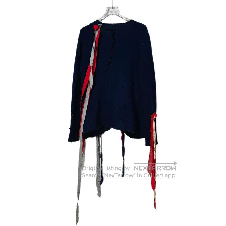 Loewe Loewe Navy blue wool knit fringe sweater, soft and skin-fr Size XS / US 0-2 / IT 36-38 - 2 Thumbnail