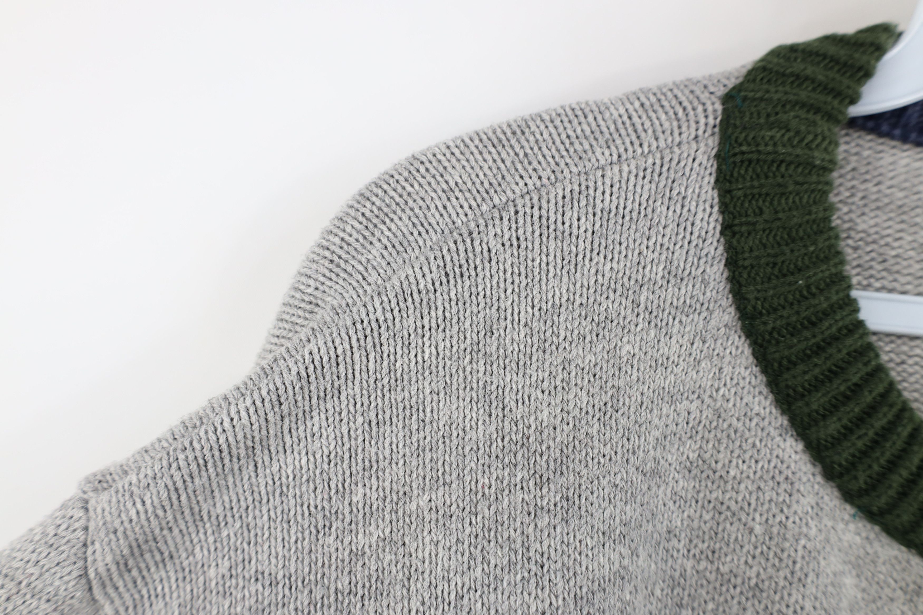 Ralph Lauren Vintage 90s Chaps Ralph Lauren Block Cable Knit Sweater Size US L / EU 52-54 / 3 - 5 Thumbnail