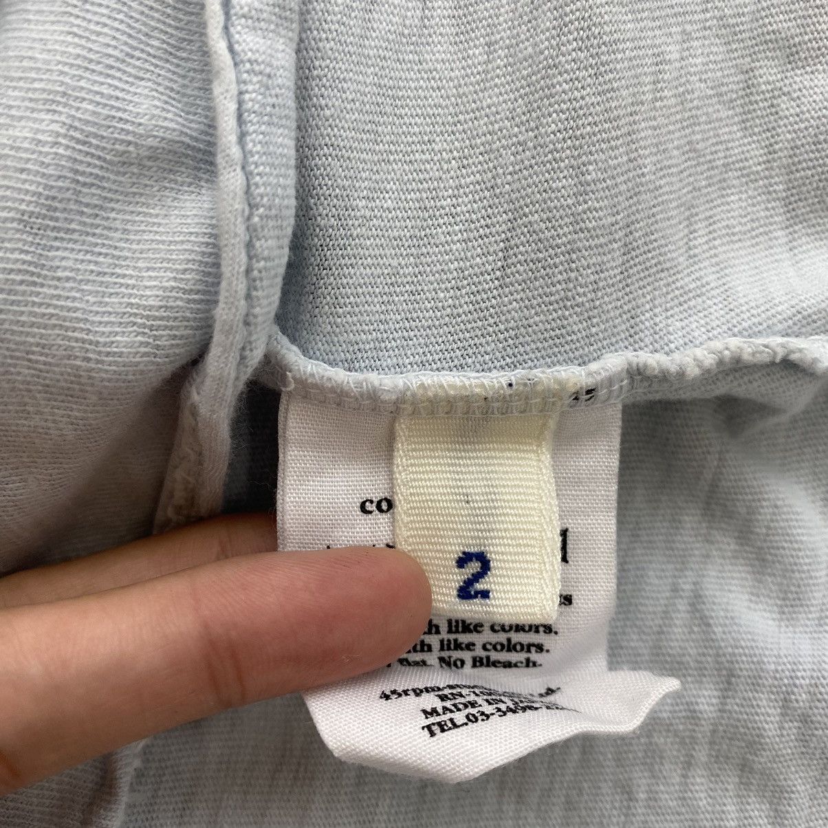 45rpm 45RPM STUDIO Japanese Brand Button Up Light Blue Long Sleeve Size US M / EU 48-50 / 2 - 6 Thumbnail