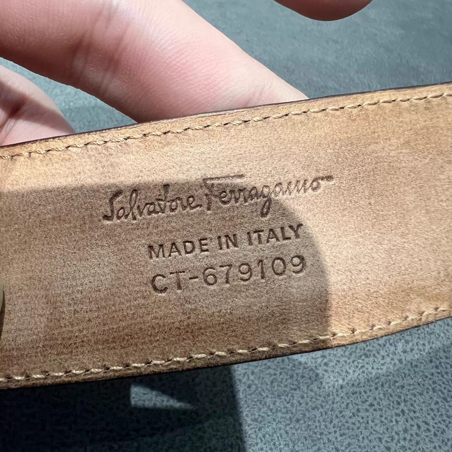 Salvatore Ferragamo FERRAGAMO Brown Leather Belt 100cm Size ONE SIZE - 6 Thumbnail