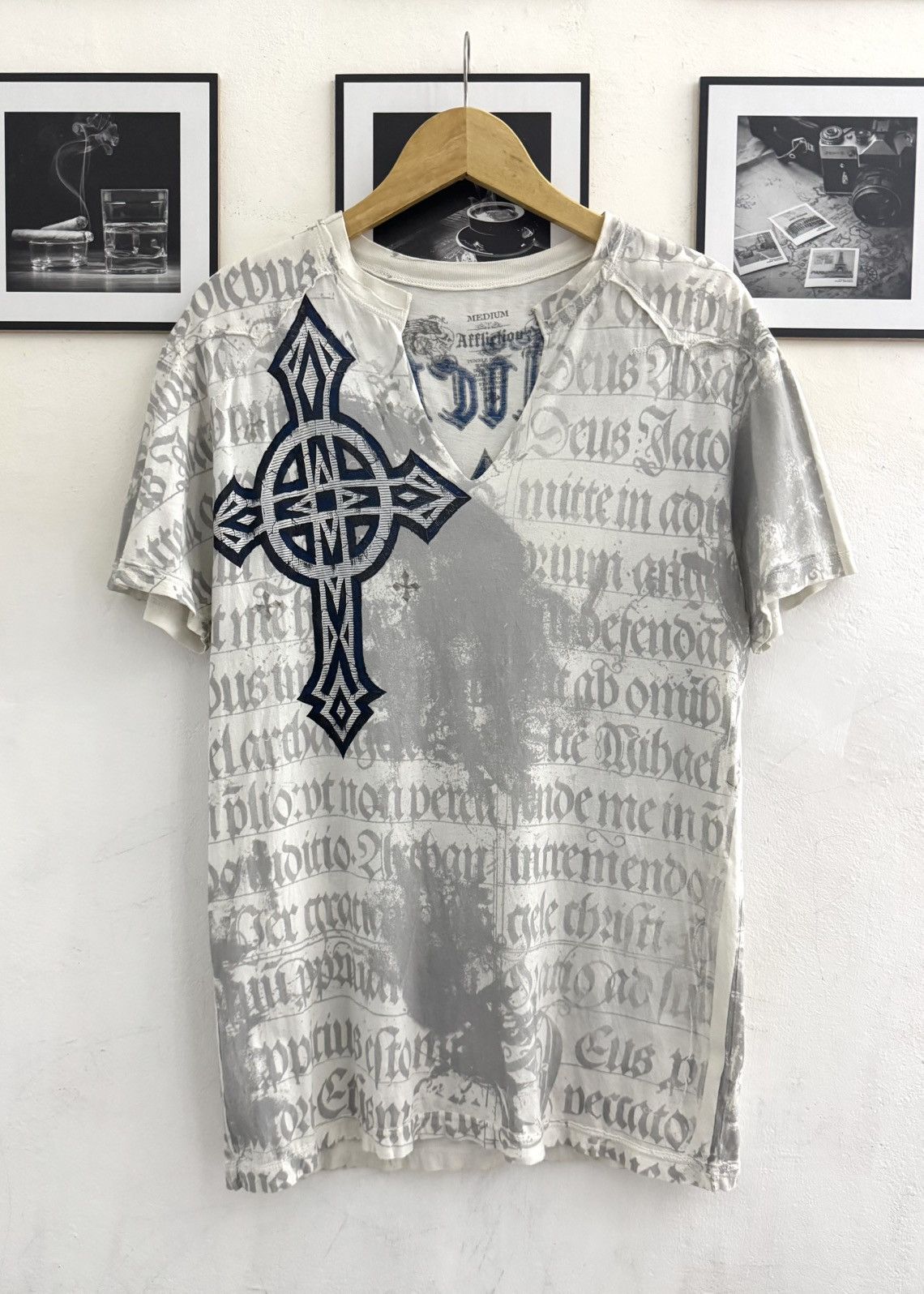 Affliction Y2k AFFLICTION WINGS & CROSSES POEM GRUNGE GOTHIC TSHIRT Size US M / EU 48-50 / 2 - 2 Thumbnail