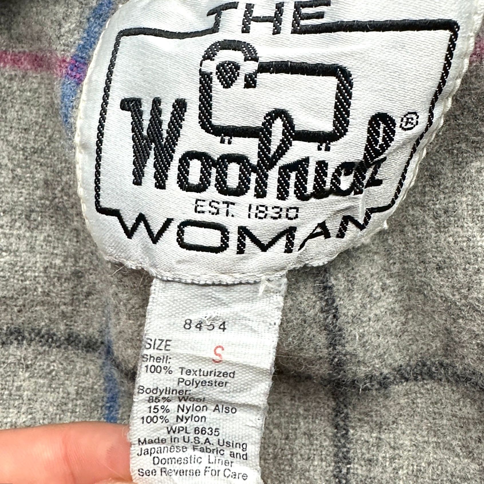 Vintage VINTAGE Woolrich Woman Hooded Parka Jacket Blue Small Wool Flannel Lined Zip Size S / US 4 / IT 40 - 3 Thumbnail