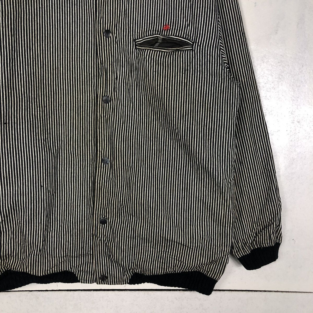 Japanese Brand × Vintage 📌VINTAGE BOMBER JACKET HICKORY OUT OF SIGHT ISSEY MIYAKE Size US M / EU 48-50 / 2 - 7 Thumbnail