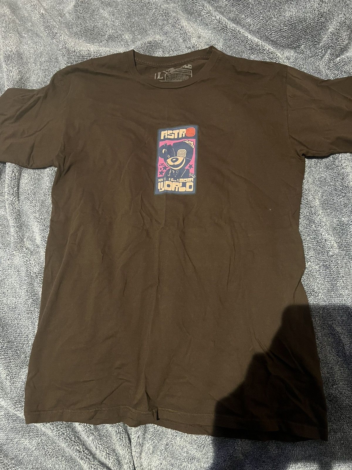 Travis Scott Astroworld festival 2021 bear tee Size US L / EU 52-54 / 3 - 3 Thumbnail