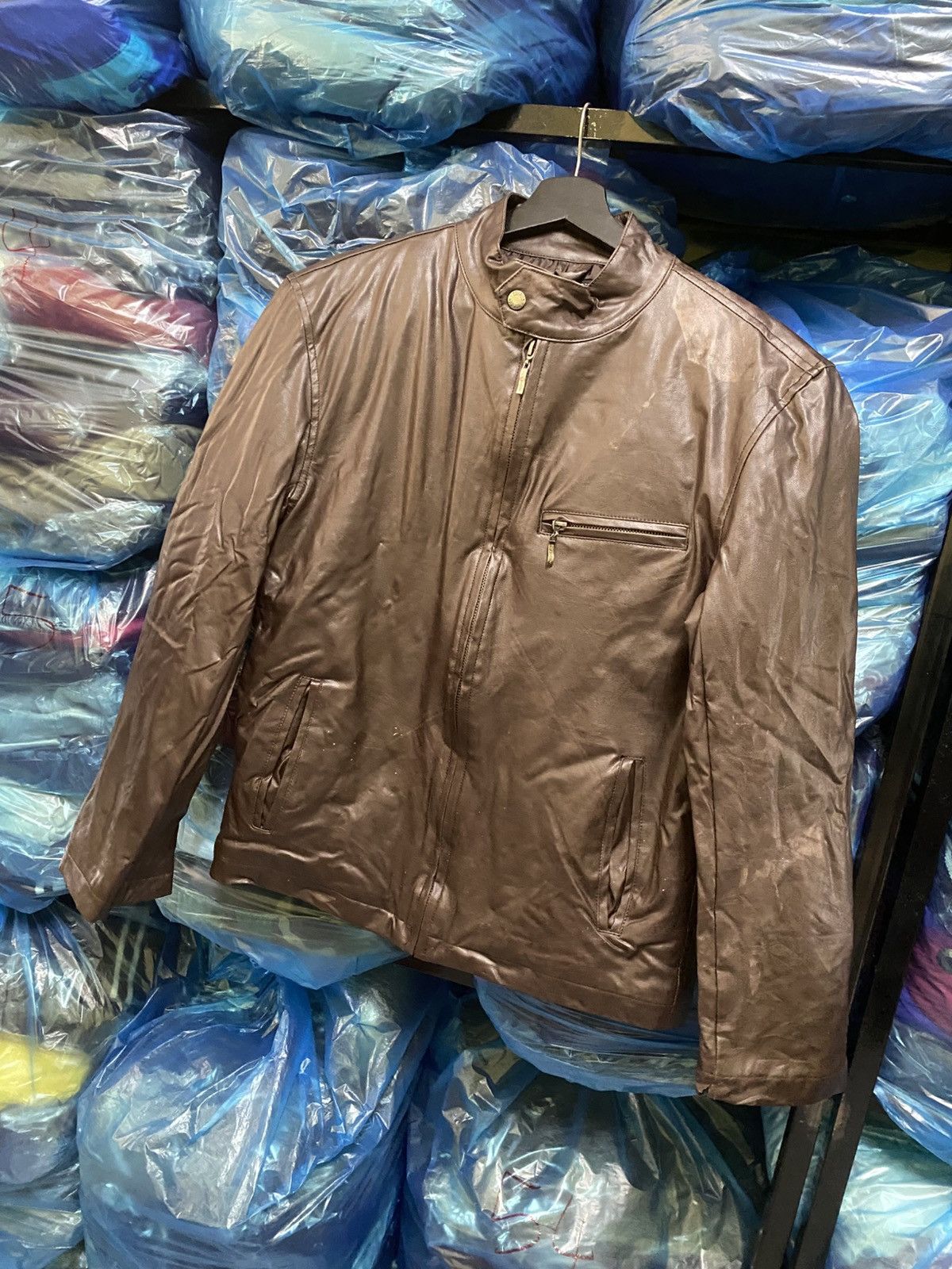 Leather Vintage Poldon Classic Brown Leather Jacket Retro Outerwear Size US M / EU 48-50 / 2 - 2 Thumbnail