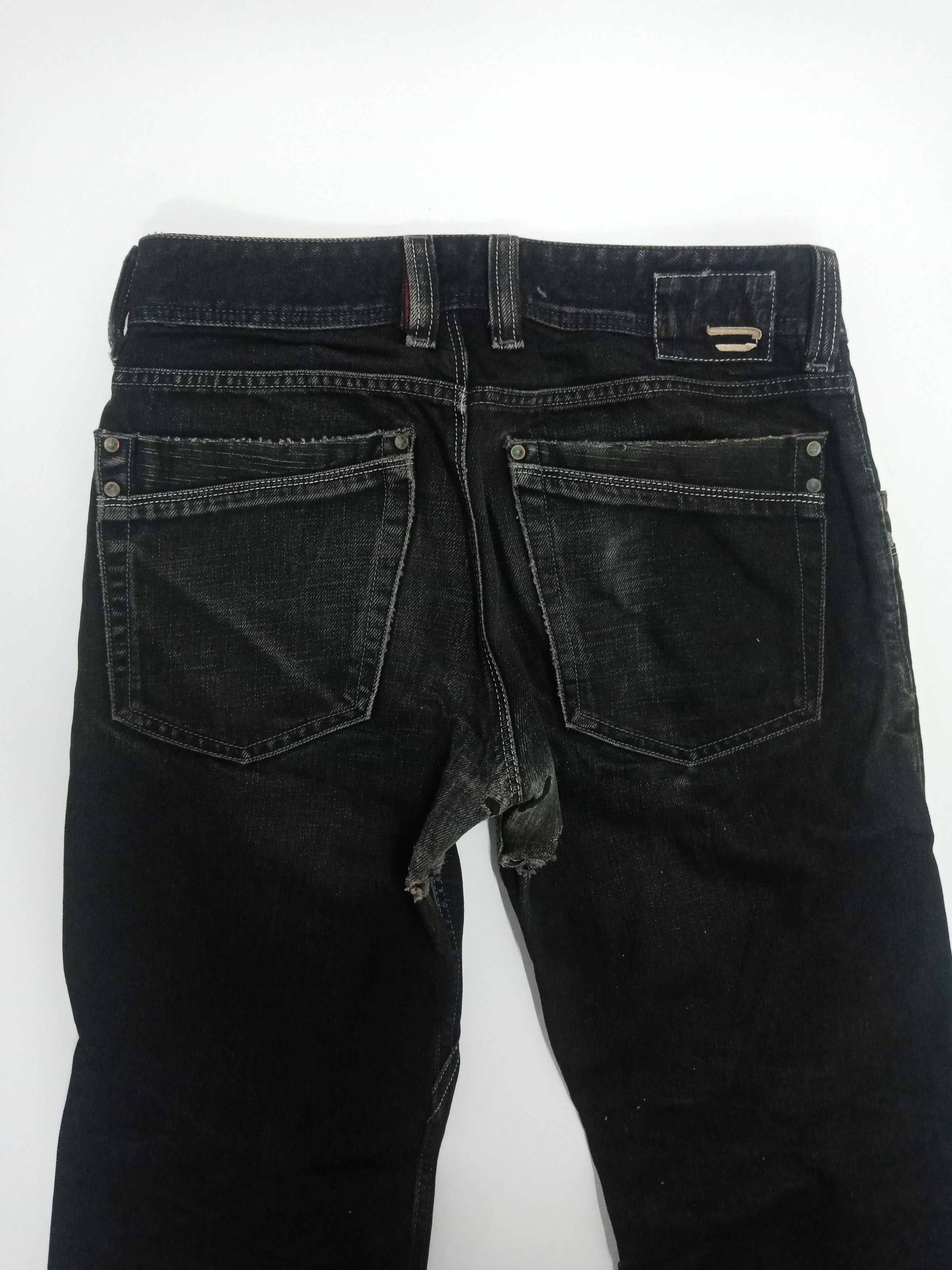 Diesel Diesel Ripped Mud Black Romania #P1 Size US 31 - 7 Thumbnail