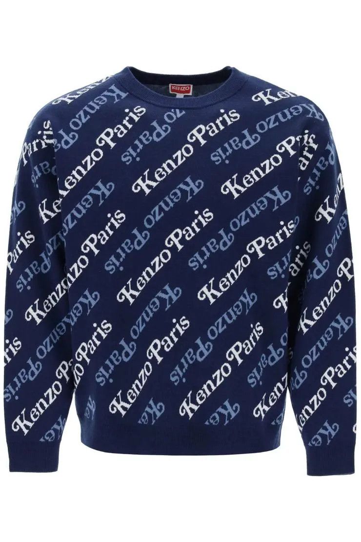 image of Kenzo O1S22I1N0324 Verdy Pul Knitwear In Blue/light Blue, Men's (Size Medium)