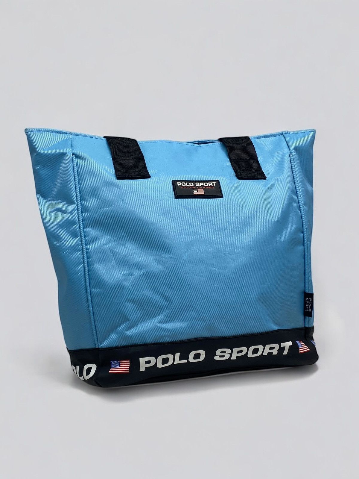 Polo Ralph Lauren x Vintage 00S Y2K Polo Sport Usa Mini Tote Bag Explorer Vibes in Blue, Men's
