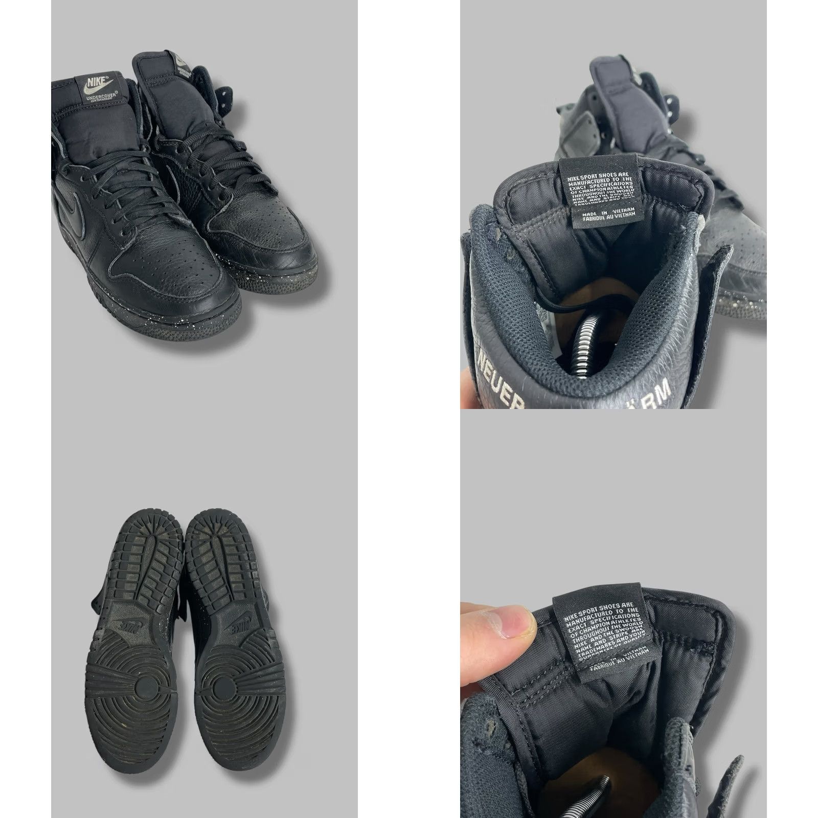 Nike Nike Dunk High 1985 Chaos Undercover Size 37.5 Men sneaker 80s Retro Black Size US 5 / EU 37 - 9 Thumbnail