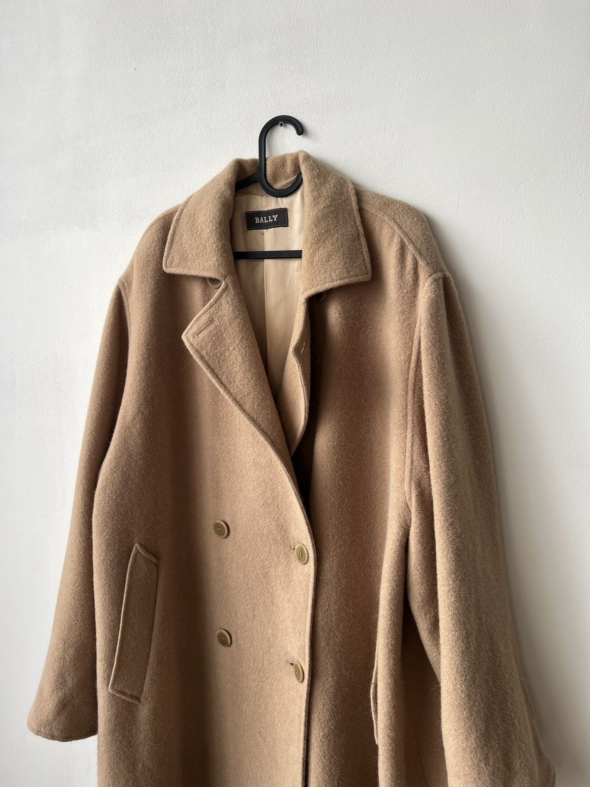 Bally Vintage BALLY Wool Beige Oversized Overcoat Size XL Size US XXL / EU 58 / 5 - 5 Thumbnail
