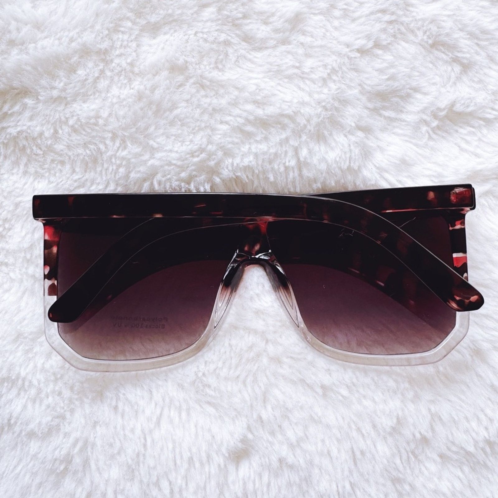 Other Kira Tortoise Brown & Clear Oversized Sunglasses Size ONE SIZE - 14 Thumbnail