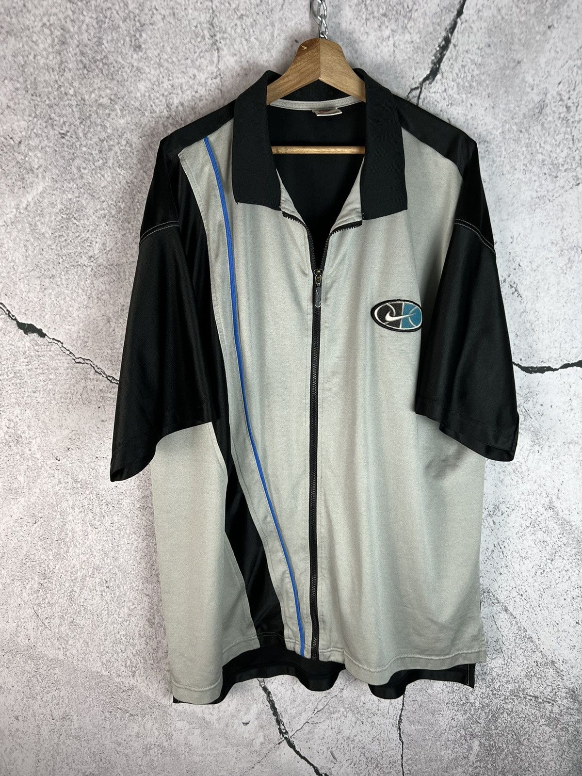 Nike Vintage 90s Nike embroidered swoosh basketball Jersey XXL Size US XXL / EU 58 / 5 - 1 Thumbnail