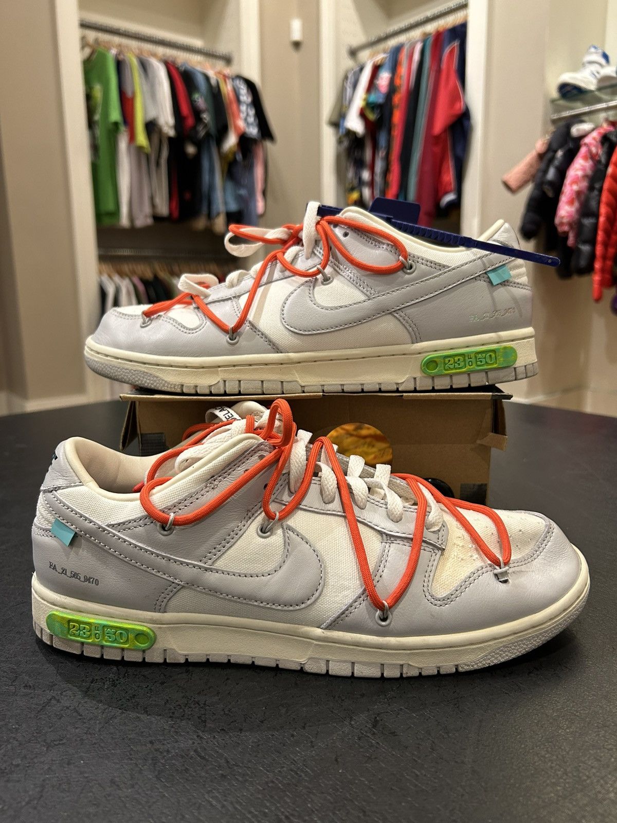 Nike × Off-White Nike Dunk Low ‘Off-White Lot 23’ Size US 11 / EU 44 - 1 Thumbnail