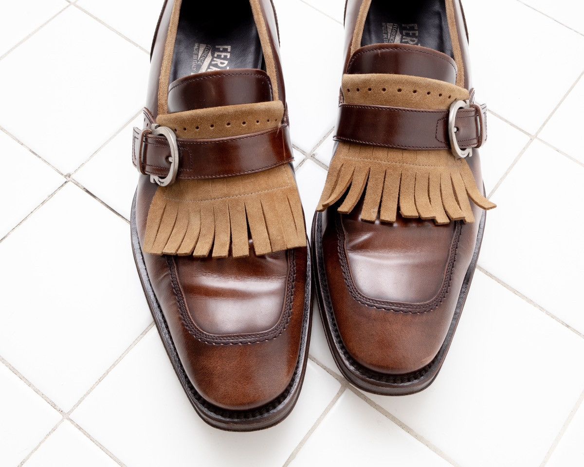 Salvatore Ferragamo Salvatore Ferragamo Monk Strap Shoes Tassel Brown Loafers Size US 8.5 / EU 41-42 - 14 Thumbnail