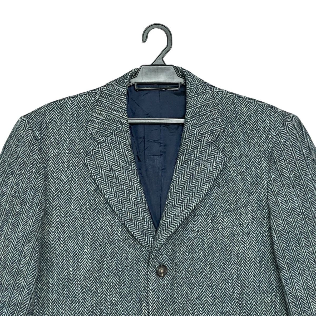 Harris Tweed Vintage Harris Tweed Vightex Custom Herringbone Wool Blazer Size 42R - 6 Thumbnail
