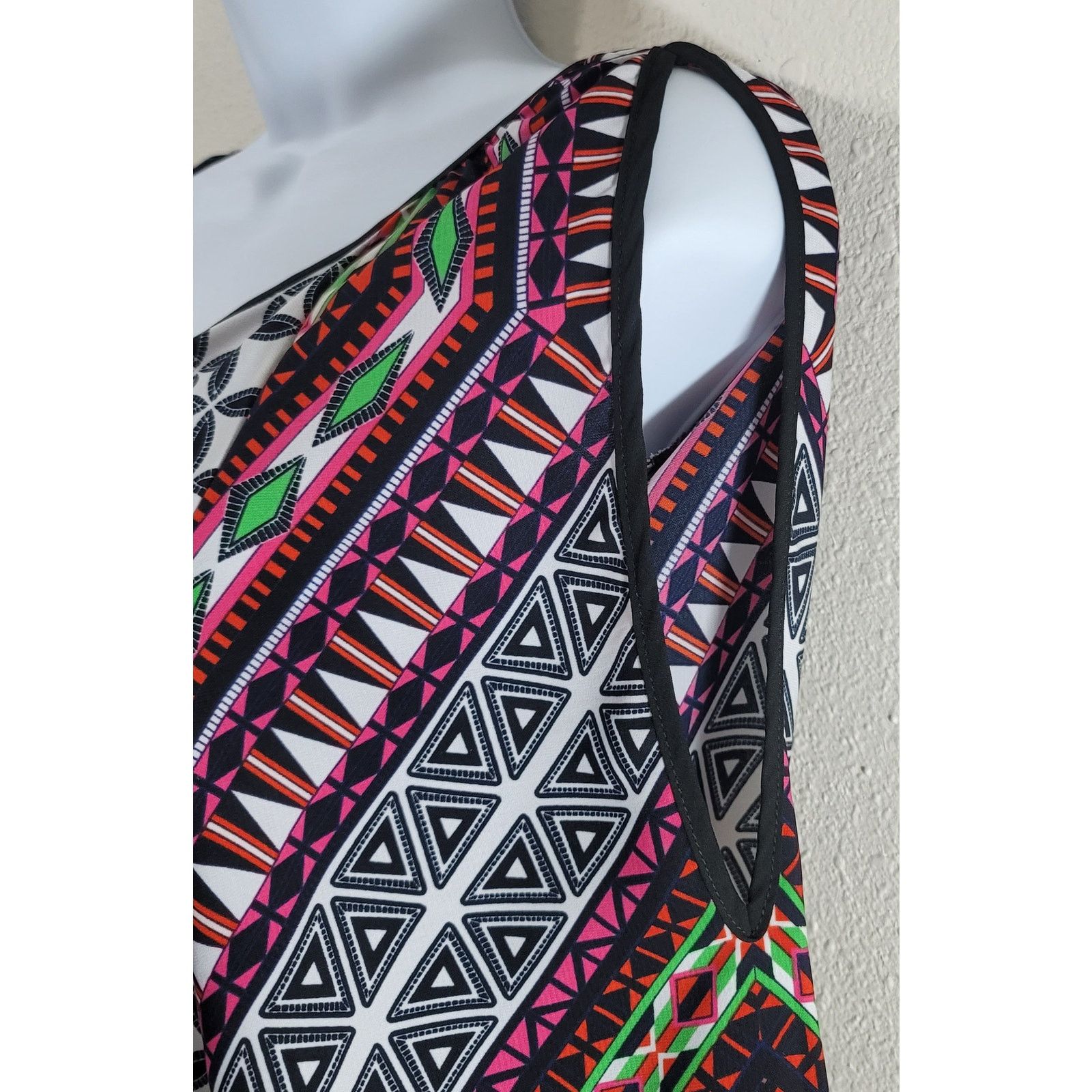 Other Gibson Latimer Black Pink Retro Cold Shoulder Shift Dress S Size S / US 4 / IT 40 - 2 Thumbnail