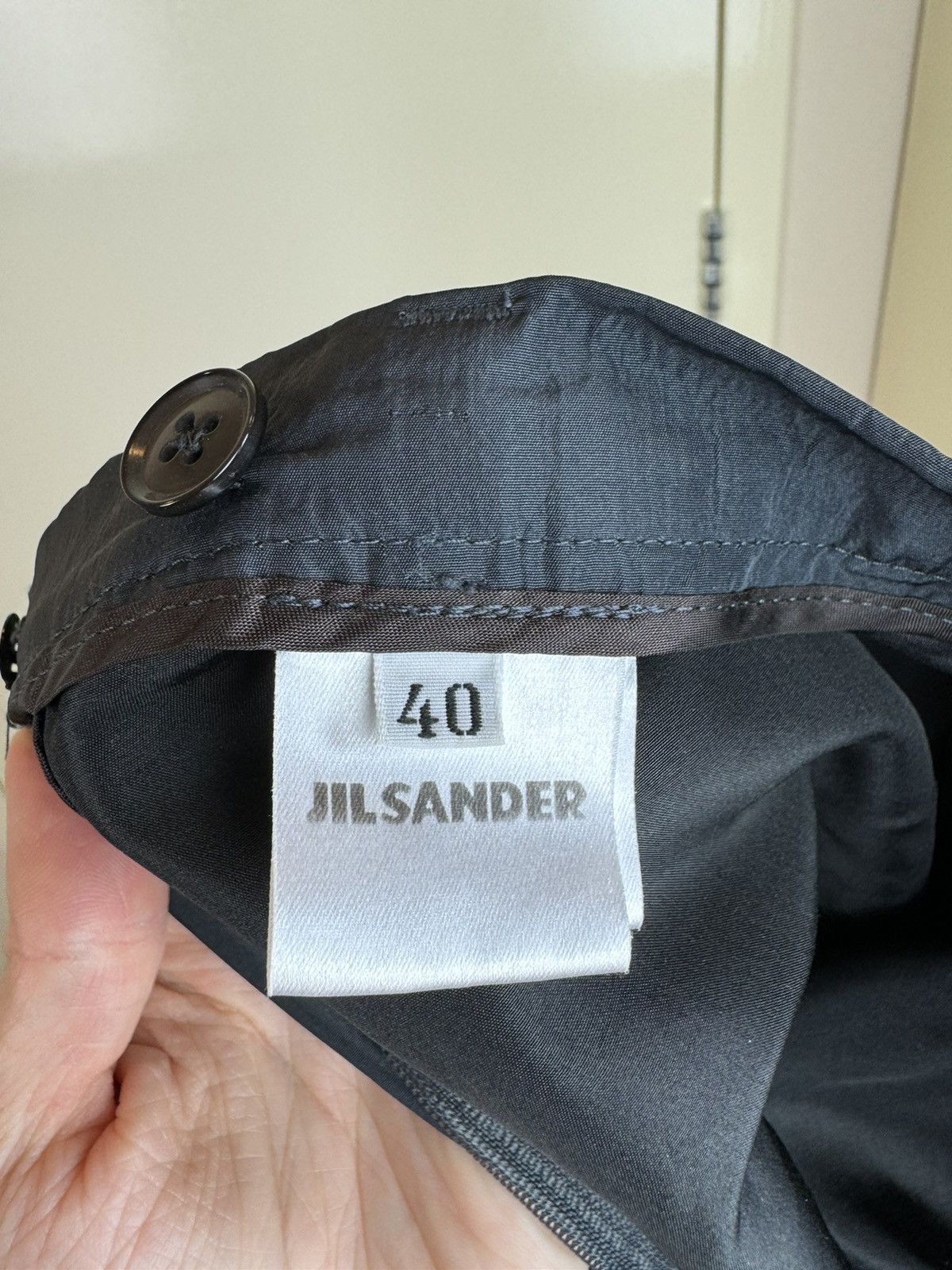 Jil Sander Jil Sander silk blend straight vintage pants trousers S Size 28" / US 6 / IT 42 - 10 Thumbnail