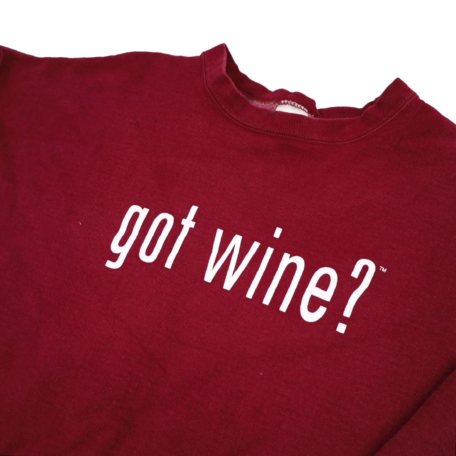 Vintage VINTAGE Got Wine Parody Mens XXL Graphic Sweatshirt Red Size US XXL / EU 58 / 5 - 2 Thumbnail
