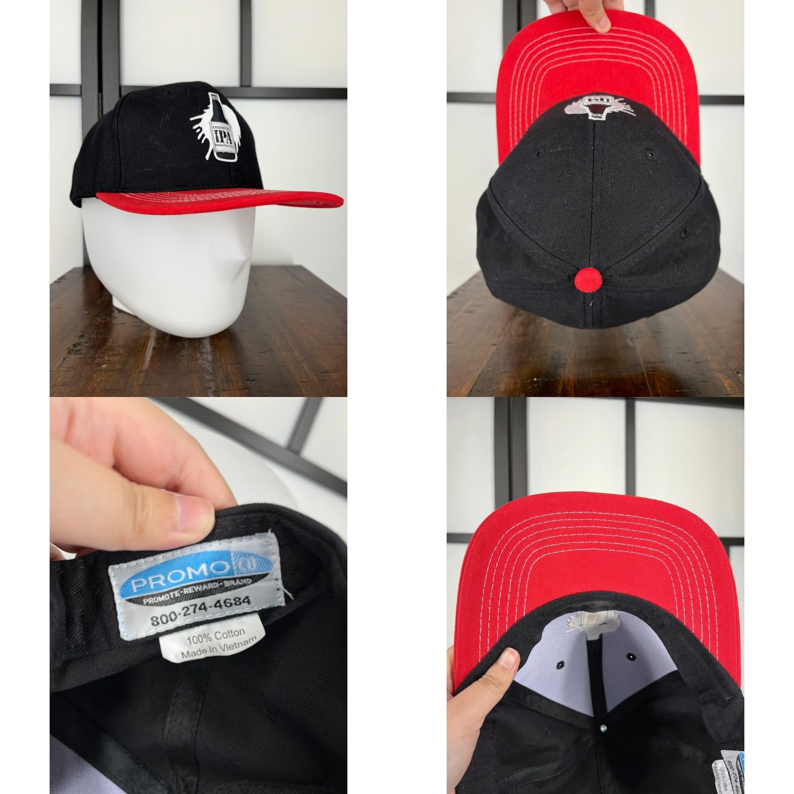 Logo 7 Lagunitas Hat Cap Snap Back Adult Black IPA Logo Beer Brewery C Men One Size Baseball Cap Size ONE SIZE - 8 Thumbnail