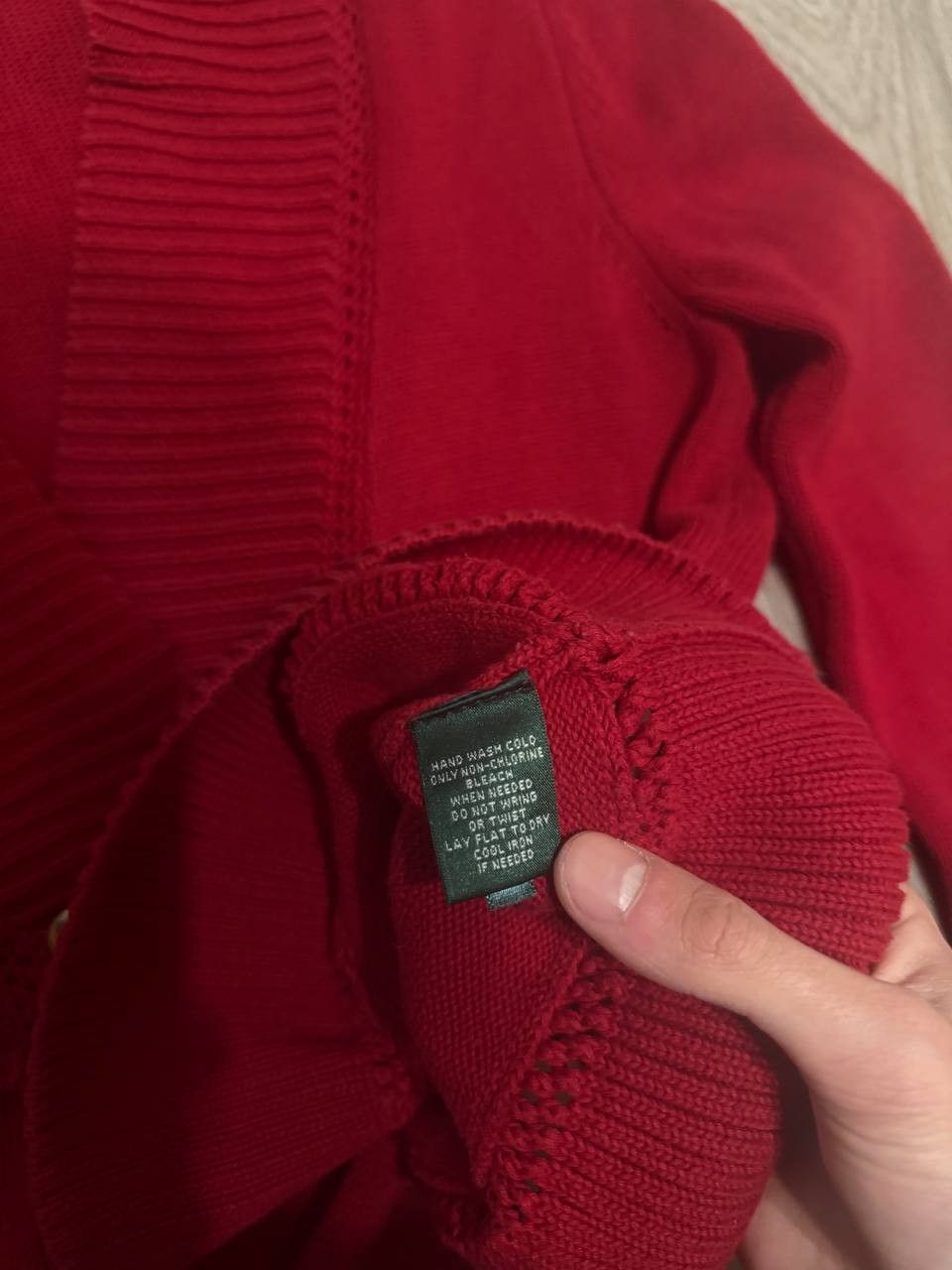 Lauren Ralph Lauren Lauren Ralph Lauren Mock Neck Cardigan Sweater Red Size M Size M / US 6-8 / IT 42-44 - 5 Thumbnail